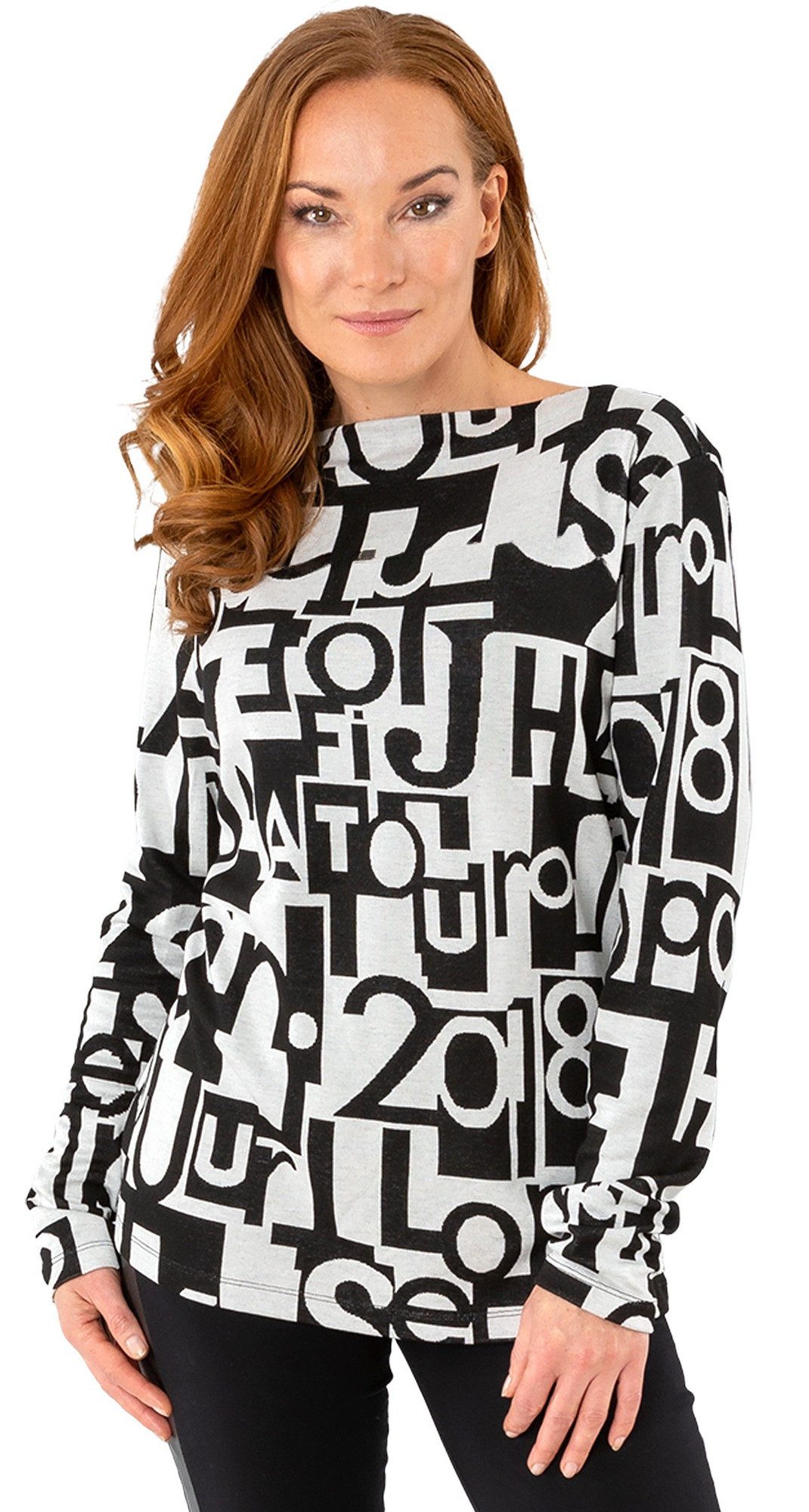 Estefania for woman Longpullover 196-1244, mit Rundhalsausschnitt kuschelig günstig online kaufen