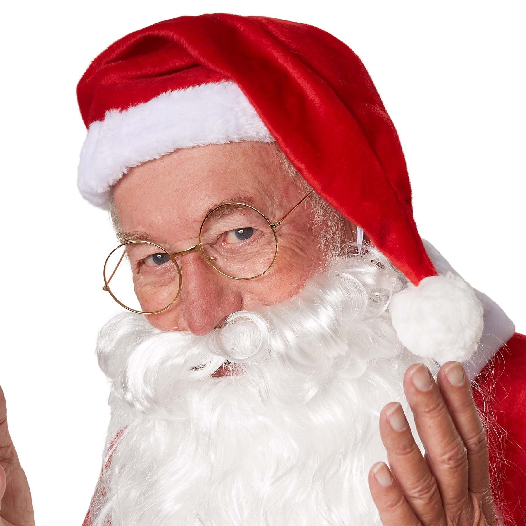 dressforfun Engel-Kostüm Mantel Weihnachtsmann klassisch, Langer Weihnachtsmann-Mantel aus weichem Stoff