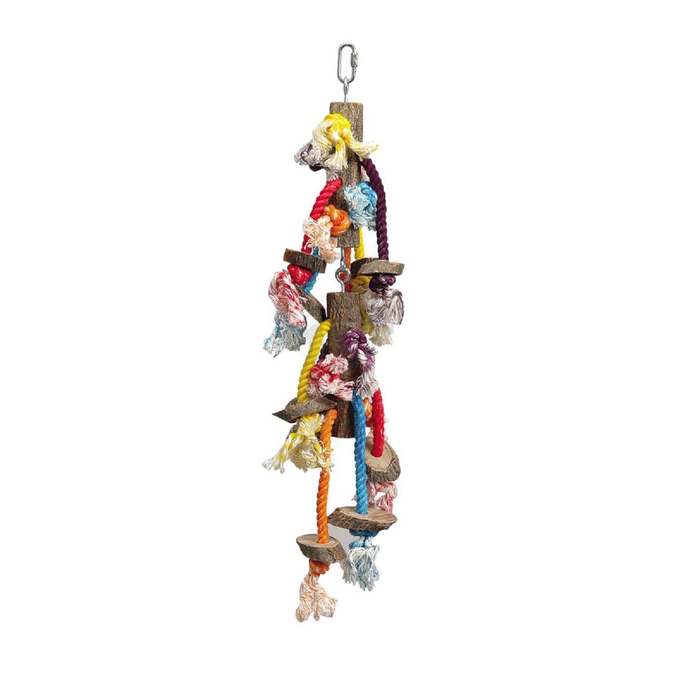 Ollesch Vogelspielplatz Papageienspielzeug Vogelschaukel Kletterseil 46 cm von Ollesch