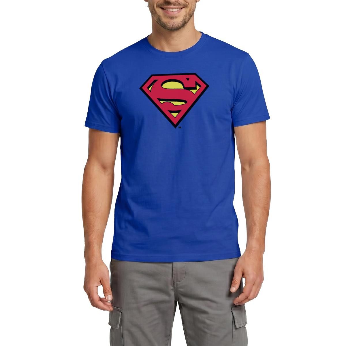Spreadshirt T-Shirt DC Comics Superman Logo Original Karneval Männer T-Shirt (1-tlg)