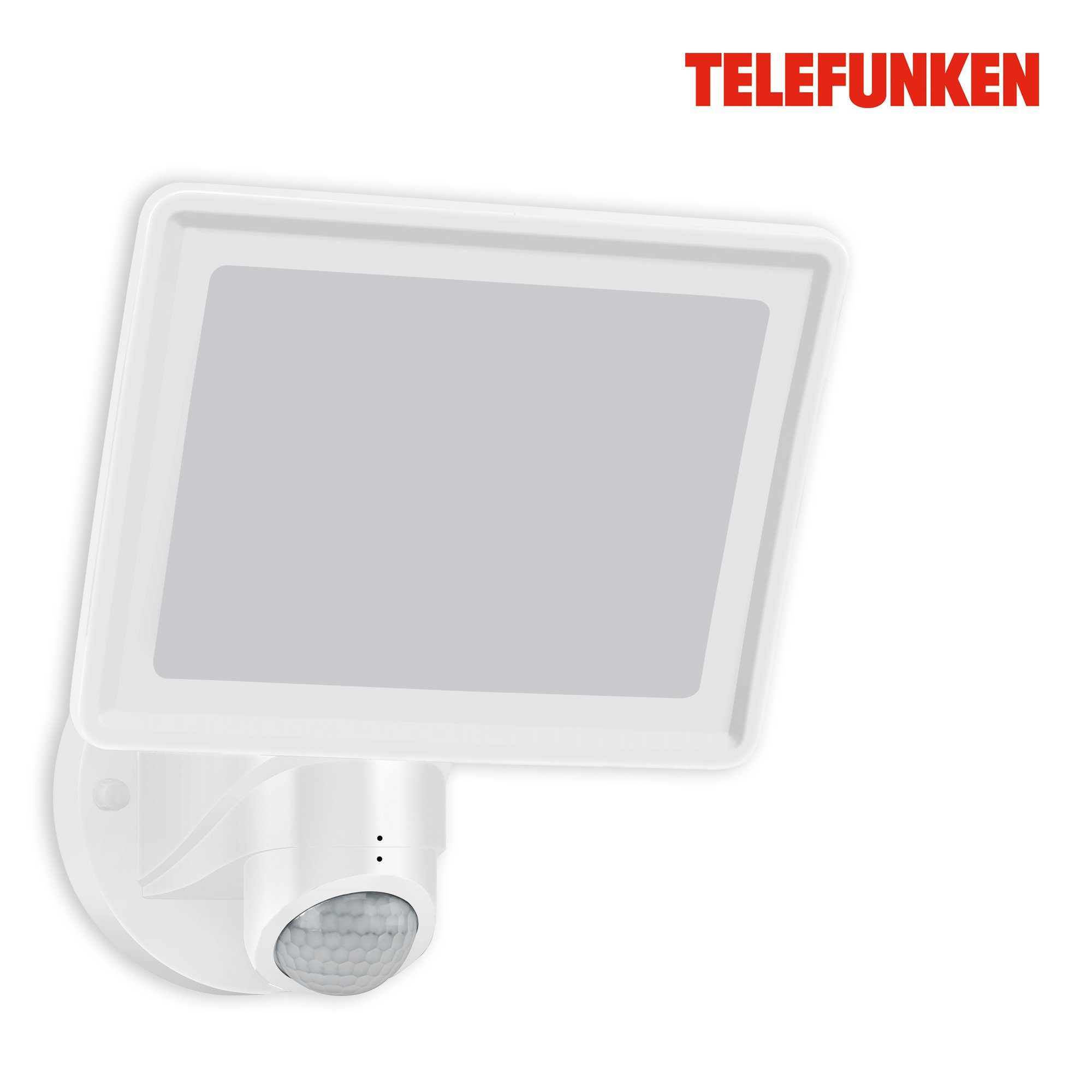 Telefunken LED Außen-Wandleuchte 304406TF, LED fest verbaut, Neutralweiß, Außenleuchte IP44 Bewegungssensor 2000lm 4000K 20W