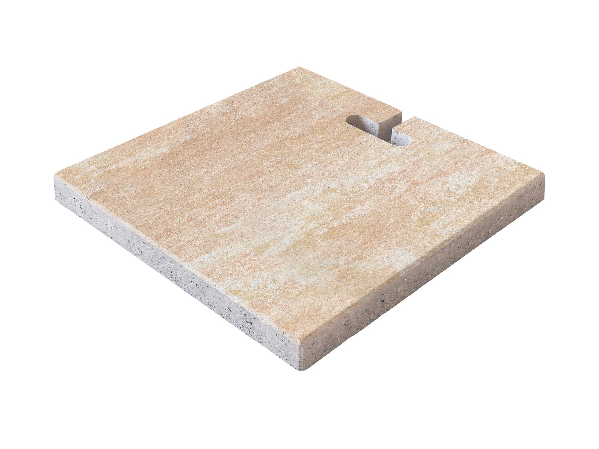 Diephaus Terrassenplatte SCHIRMSTÄNDER GEWICHT SANDWEIß 50/50/5CM