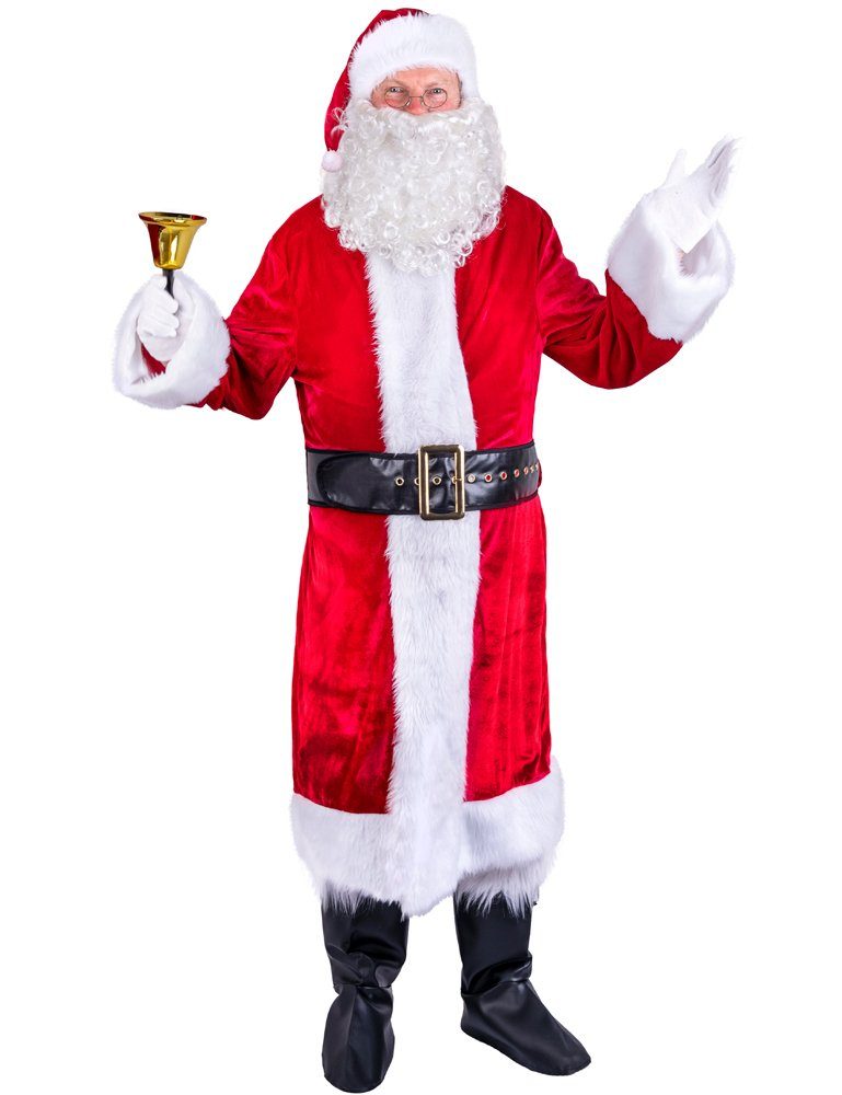 Funny Fashion Kostüm Nikolaus Weihnachtsmann, Mantel Mütze Gürtel günstig online kaufen