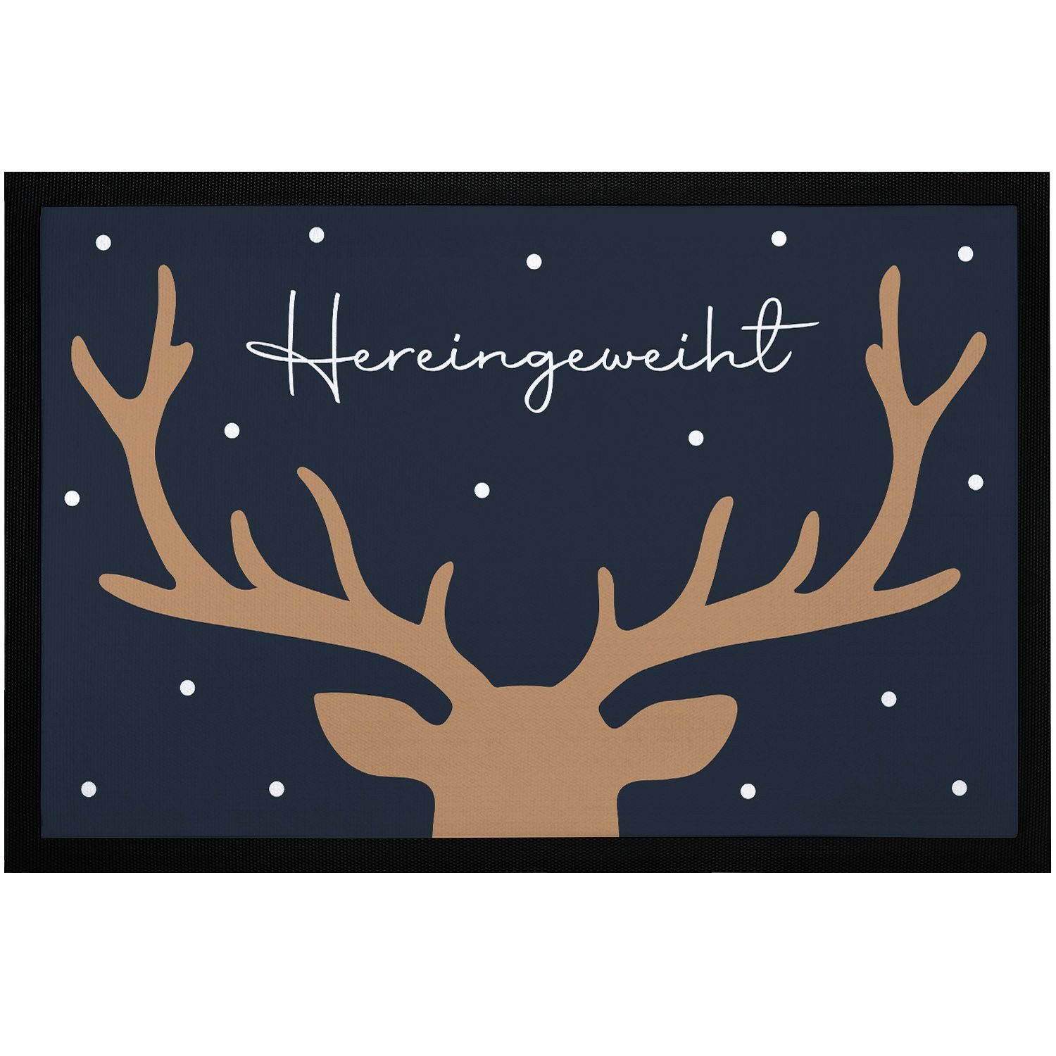 MoonWorks Fußmatte Fußmatte Weihnachten Hirsch-Geweih Wintermotiv Rentier H günstig online kaufen