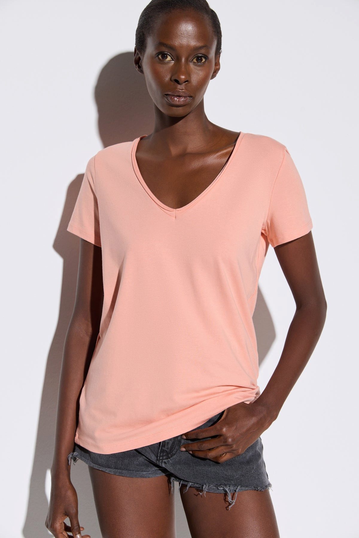 No Matter What T-Shirt V-Ausschnitt Lycra günstig online kaufen