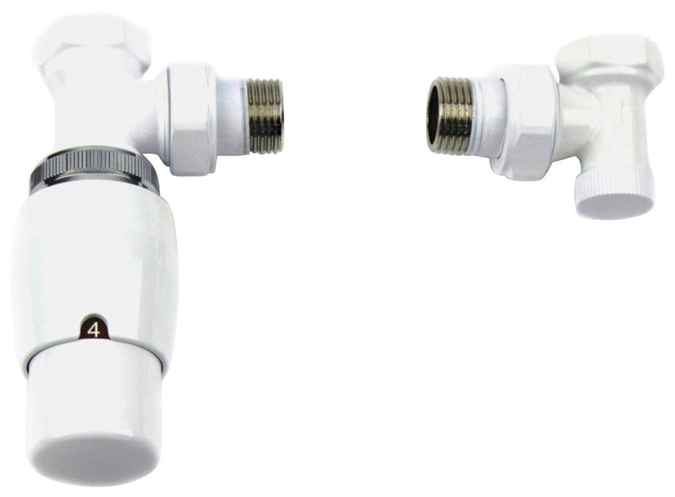 Ximax Heizkörperthermostat Elegant, (Set) Durchgangs-Ausführung, 16 mm, Weiß | Heizkörperthermostate