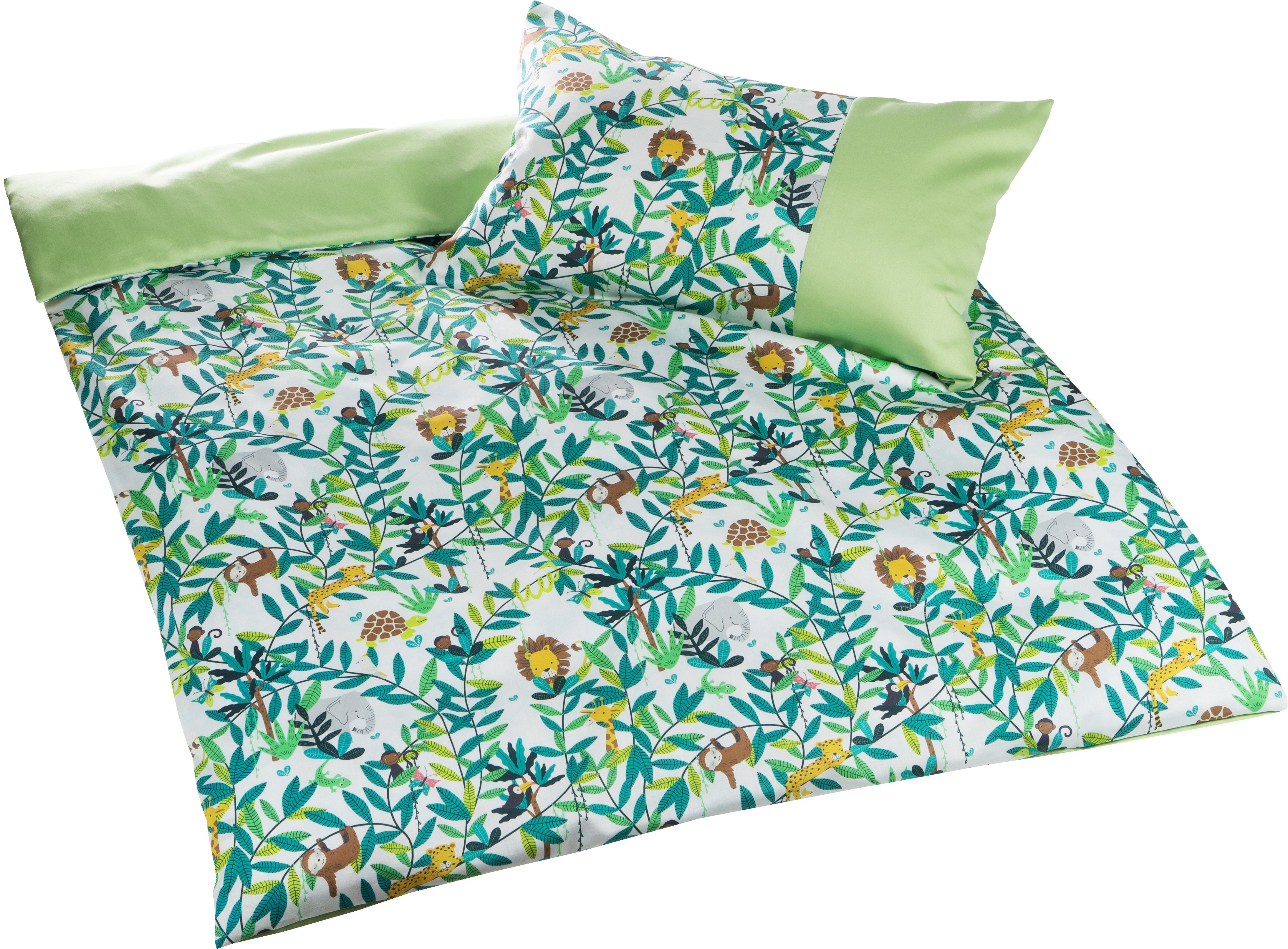 Bettwäsche Mako Satin Kinder Bettwäsche Dschungel