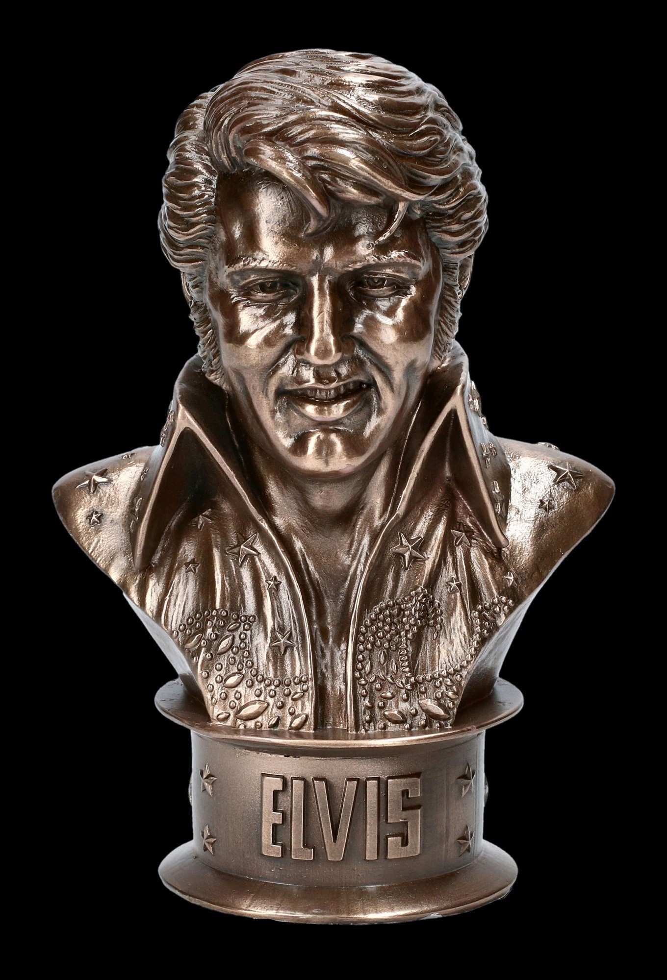 Dekoration bronziert Elvis Dekofigur Büste Figuren Shop - Presley GmbH Dekofigur