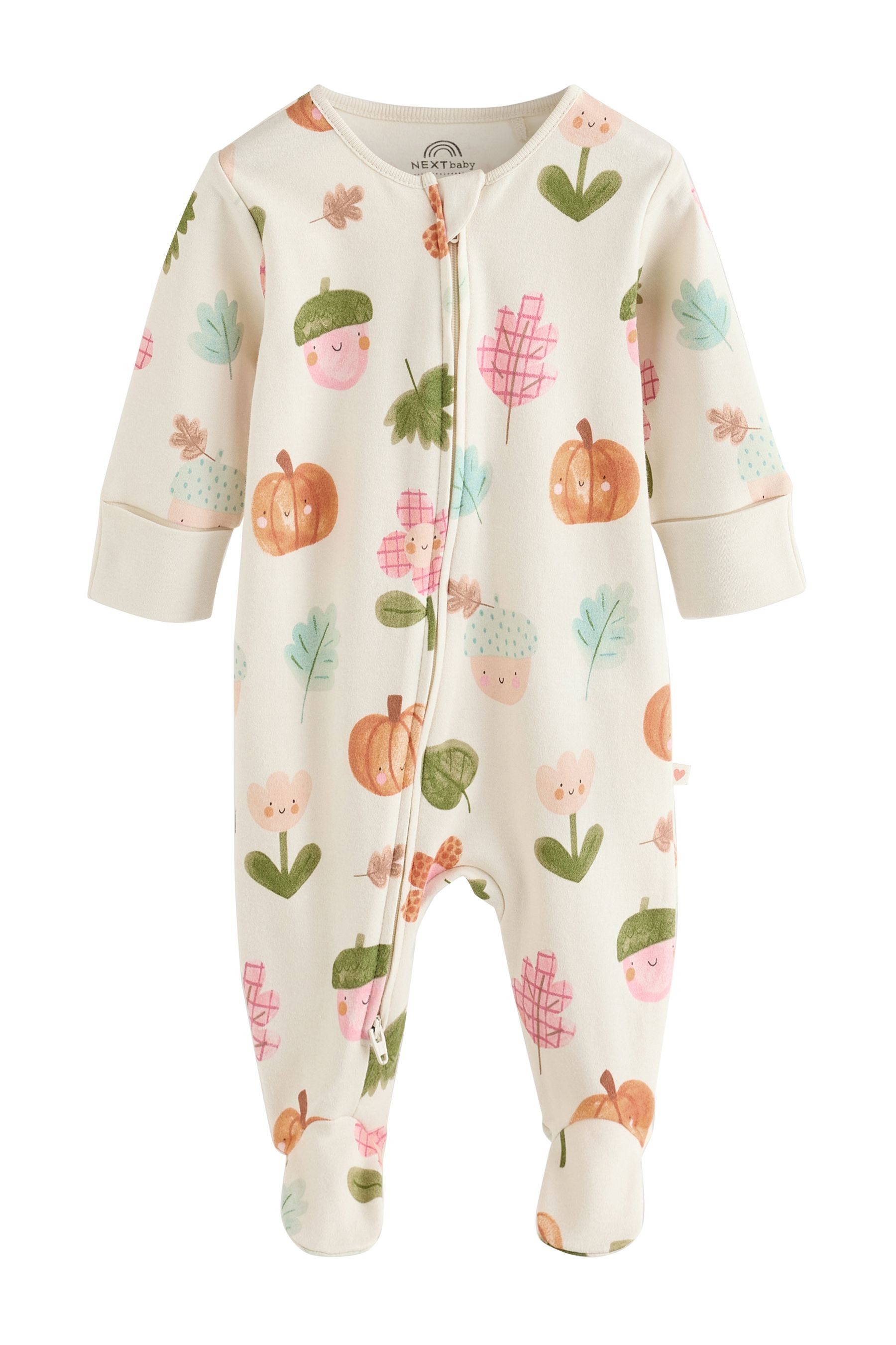 Next Schlafoverall Baby Schlafanzüge mit Zweiwege-RV, 3er-Pack (3-tlg) – Bild 2 von 5