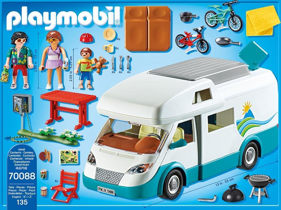 Playmobil® Familien-Wohnmobil (70088), Family Fun Konstruktions-Spielset, (135 St), Made in Europe