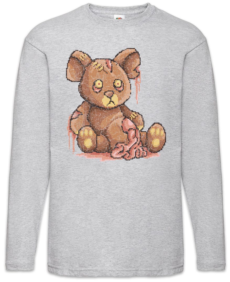 Urban Backwoods Langarmshirt Pixel Zombie Teddy Langarm T-Shirt Bär Bear Teddybear Horror Dead (1-tlg) Moster Walking Toy Pixel
