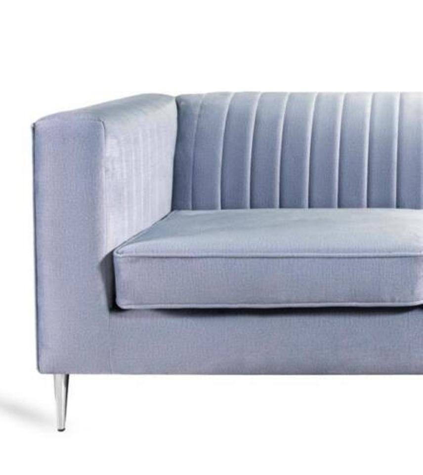 Sofa JVmoebel 2 Modern Elegantes Grau 2-Sitzer, Möbel Luxus Holz Design Sitzer