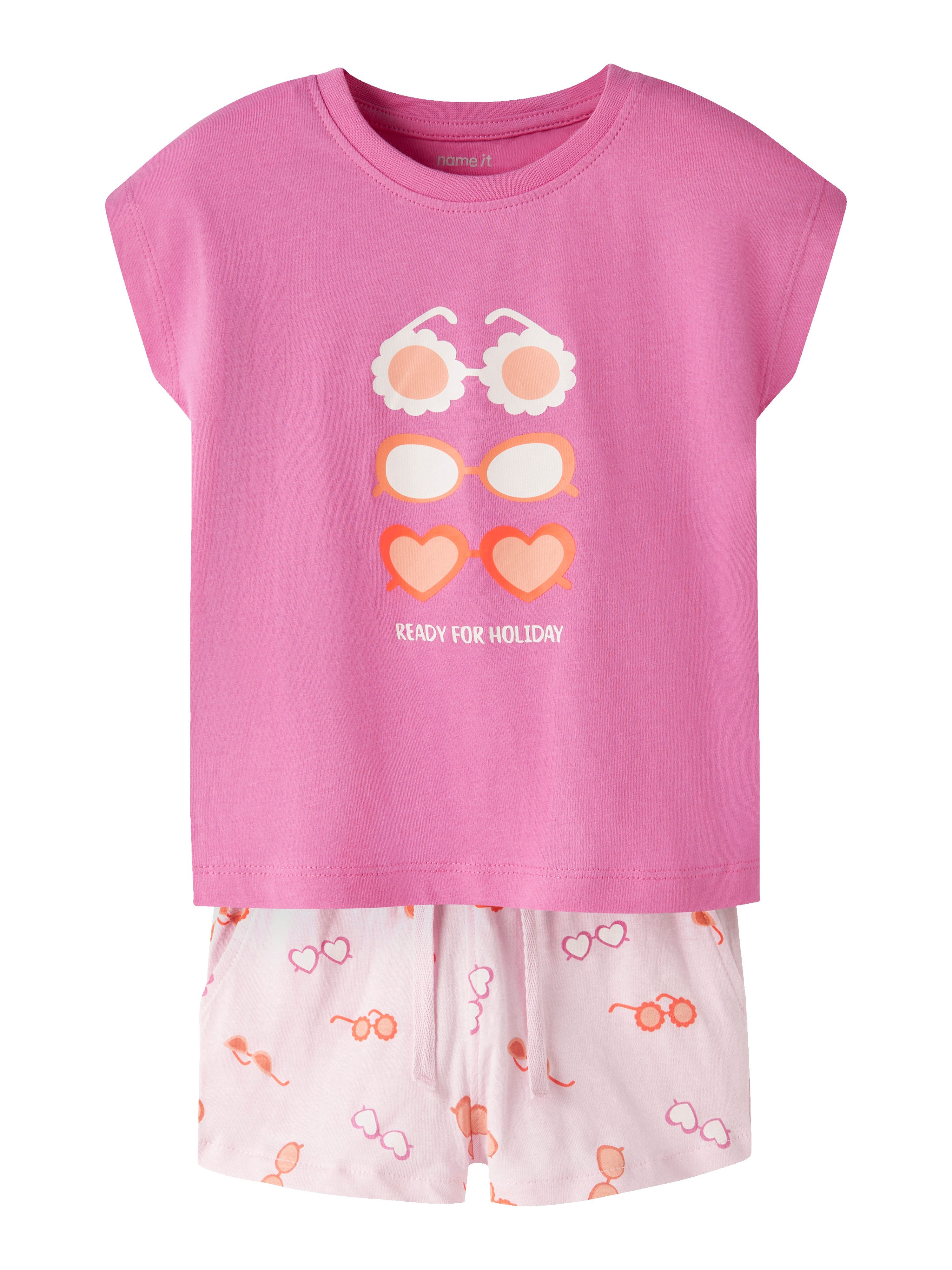 Name It Shorty NMFVIGEA CAPSL TOP SET (Set, 2 tlg) bestehend aus Shirt und Shorts