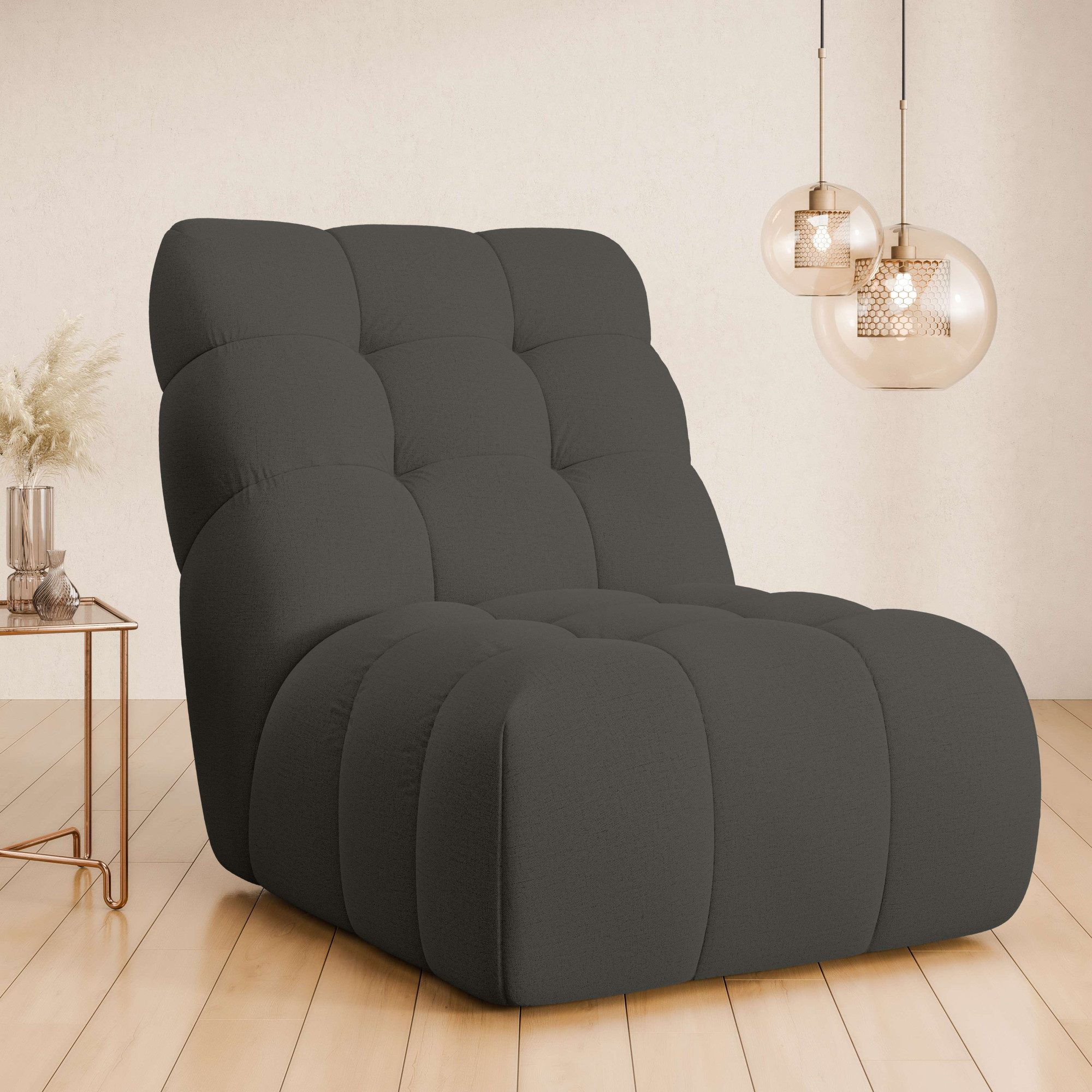 Home affaire Кресла AURELIAN, Love Seat XXL, Lese-Sessel, Big-Sessel, mit Wellenunterfederung, Velours, Struktur fein, Struktur grob