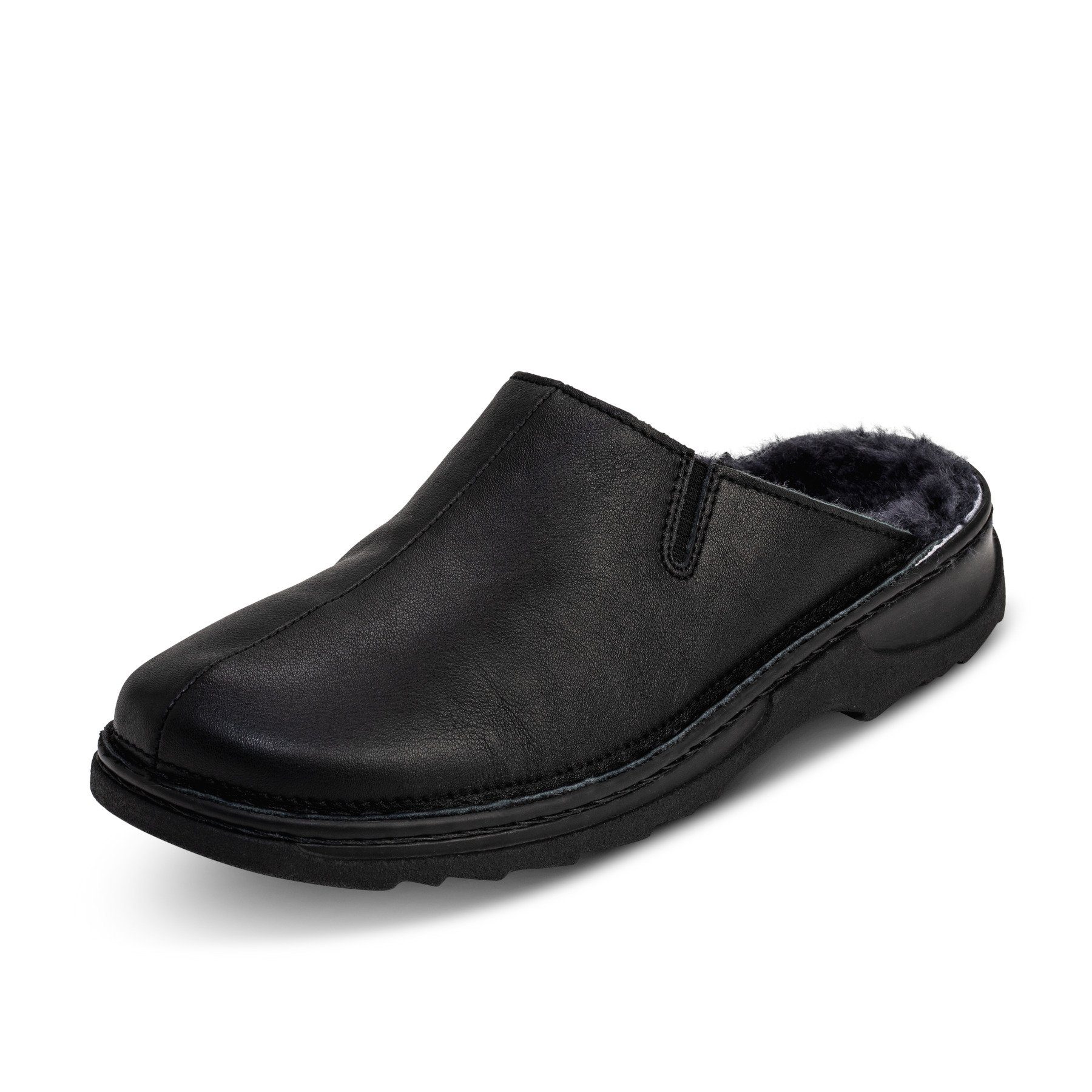 vitaform Herrenschuhe Clog Nappaleder Clog schwarz