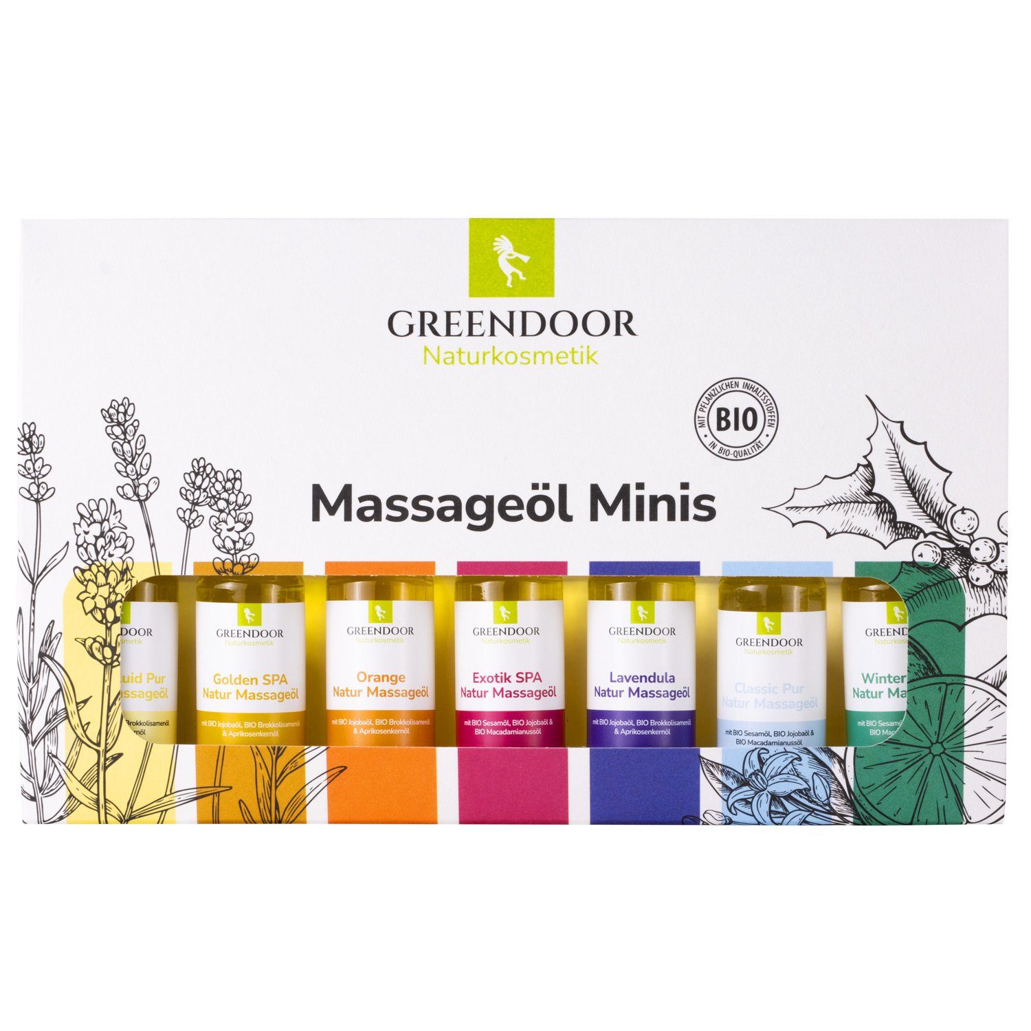 Minis Massageöl GREENDOOR als Sortiment Massageöl
