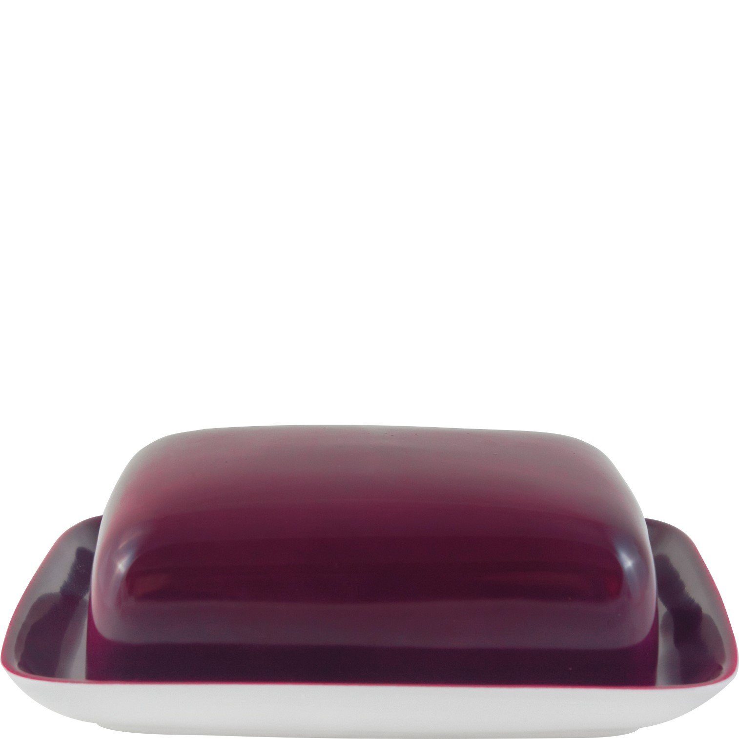 KAHLA Butterdose eckig, Pronto Colore, Porzellan, (2-tlg), Made in Germany, Butterglocke