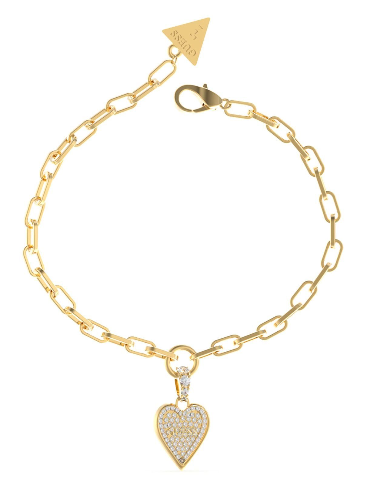 Gliederarmband Pave Heart Paperlink Bracelet