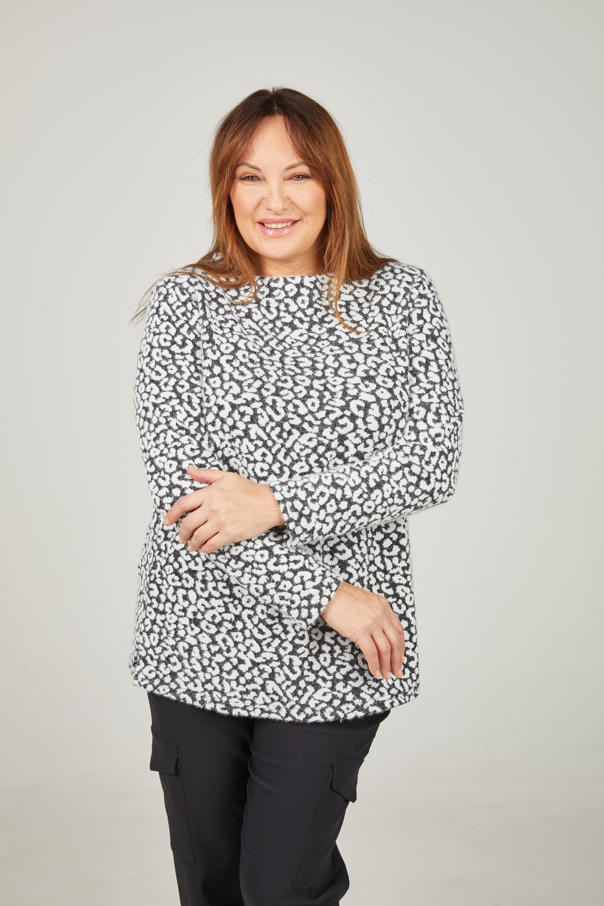 Mona Lisa Strickpullover Kuschelpulli günstig online kaufen