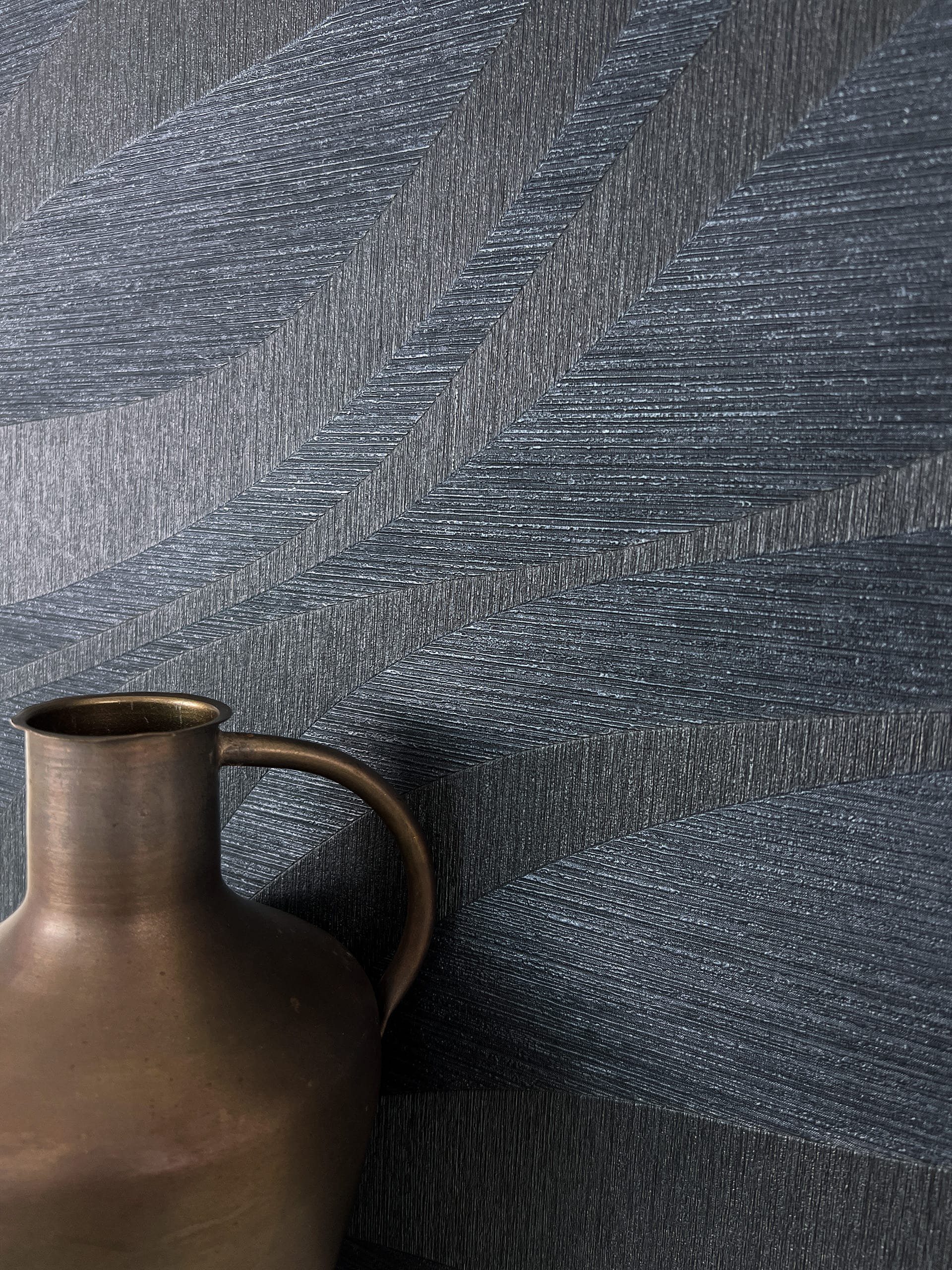 Newroom Vliestapete, Blau Tapete Glamour Wellen günstig online kaufen