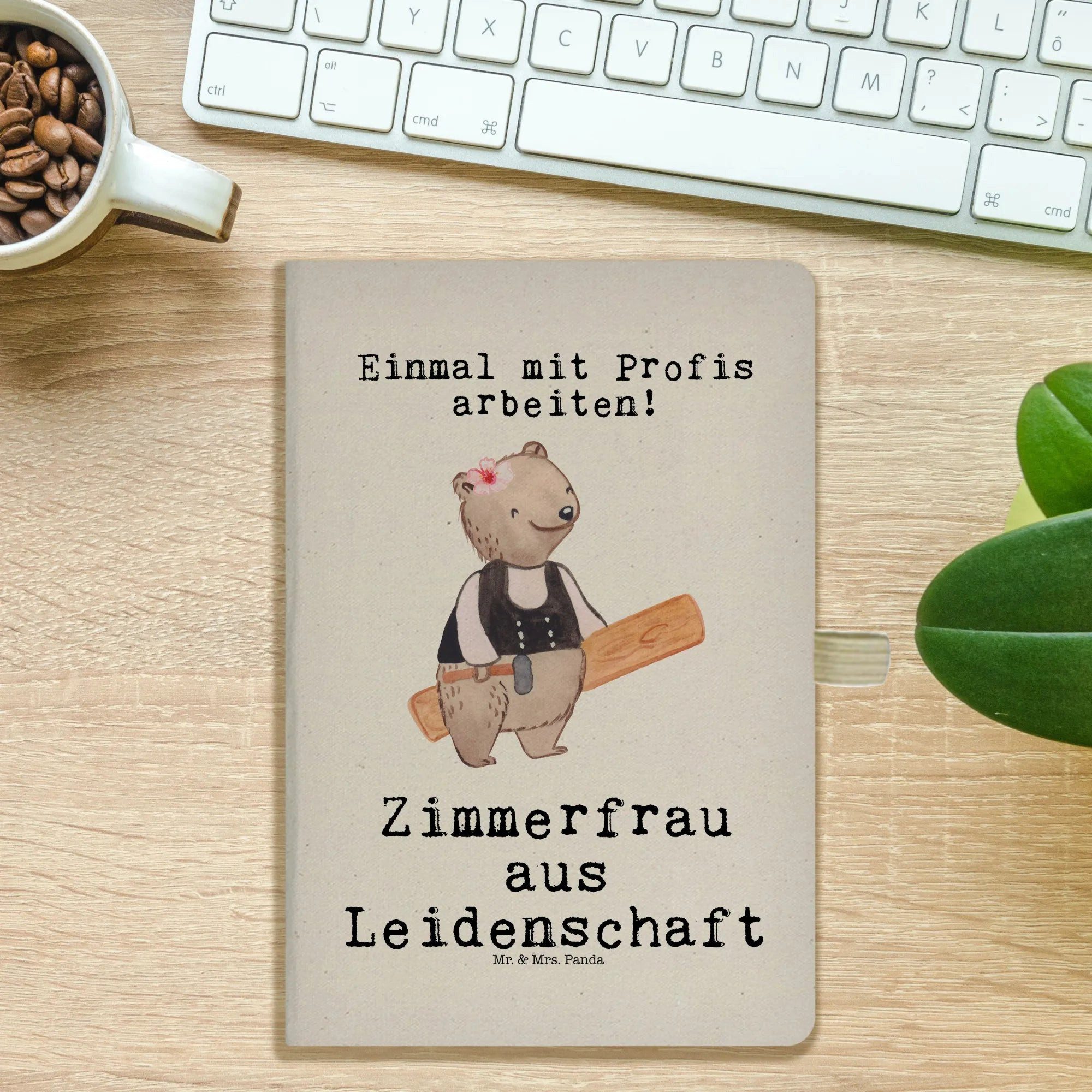 Thumbnail - Mr. & Mrs. Panda Notizbuch Zimmerfrau Leidenschaft - Transparent - Geschenk, Firma, Danke, Rente Mr. & Mrs. Panda, Flexi...