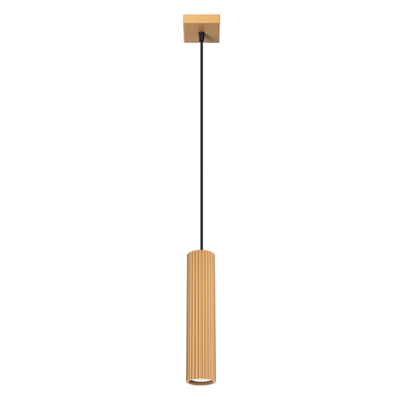 SOLLUX lighting Hängeleuchte Pendelleuchte Karbon 1 Golden, Nicht enthalten