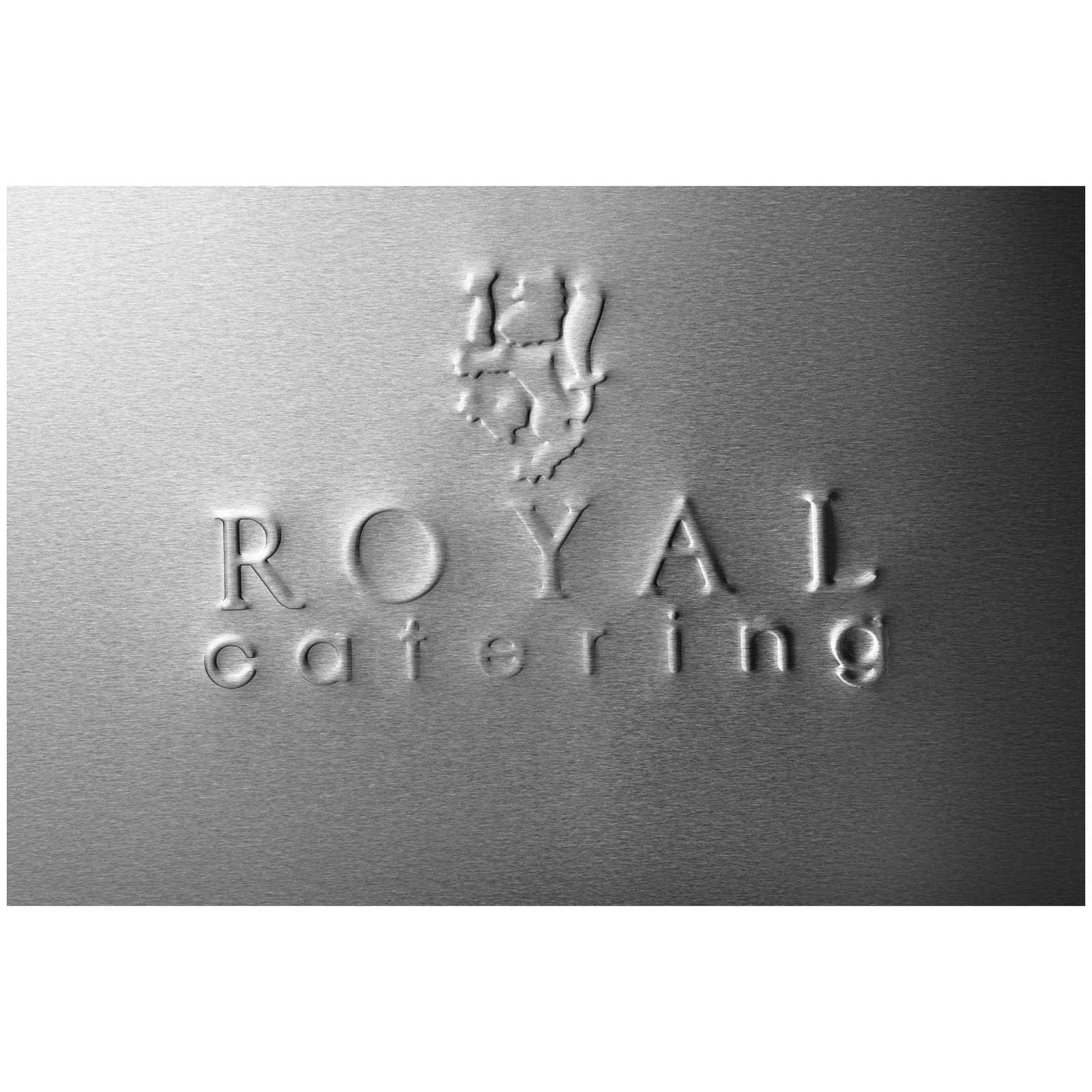 Royal Catering Arbeitstisch 200 x 60 cm Arbeitsschrank Edelstahl Aufkantung Schiebetüren 160kg – Bild 4 von 5