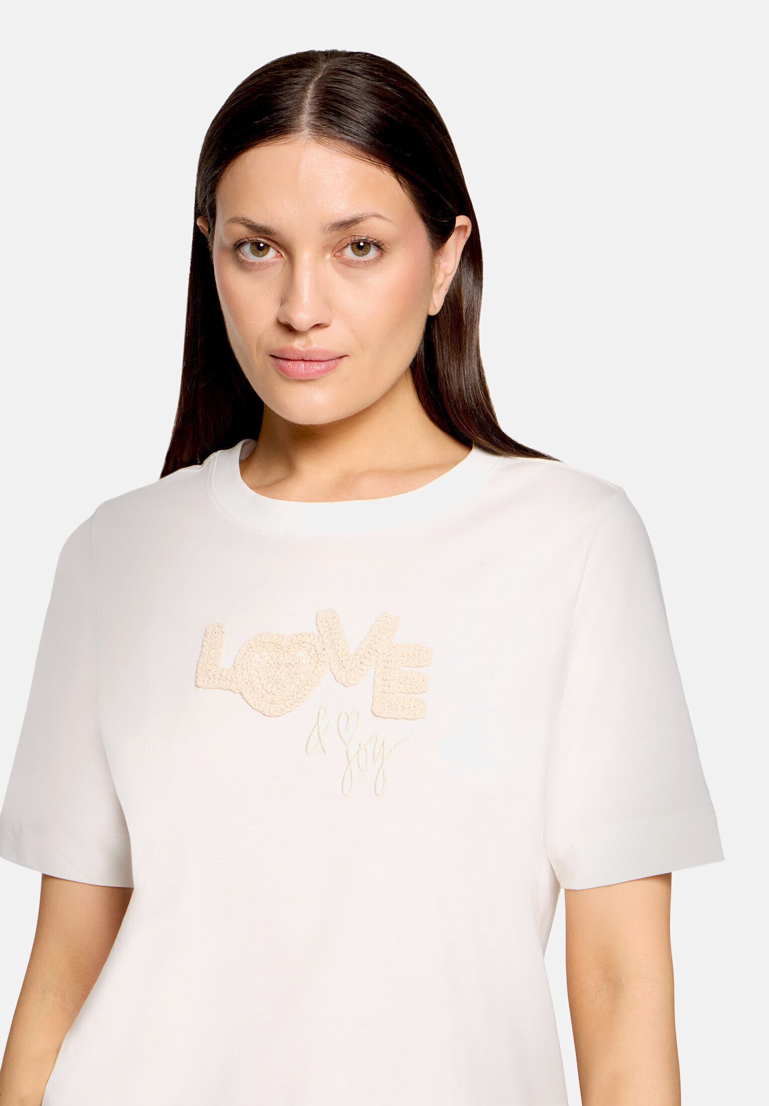 Cartoon Kurzarmshirt Damen mit Rundhalsausschnitt (1-tlg)