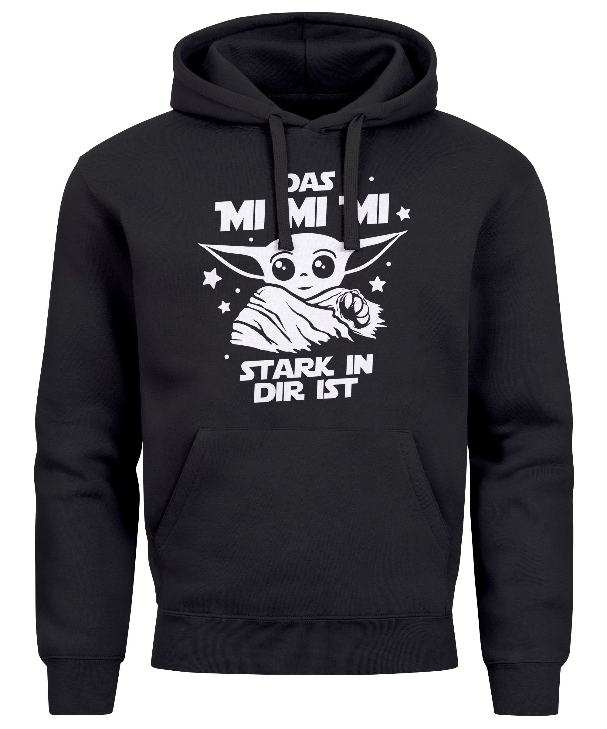 MoonWorks Hoodie Hoodie Herren Parodie Spruch Das mi mi mi stark in dir ist Fun-Shirt