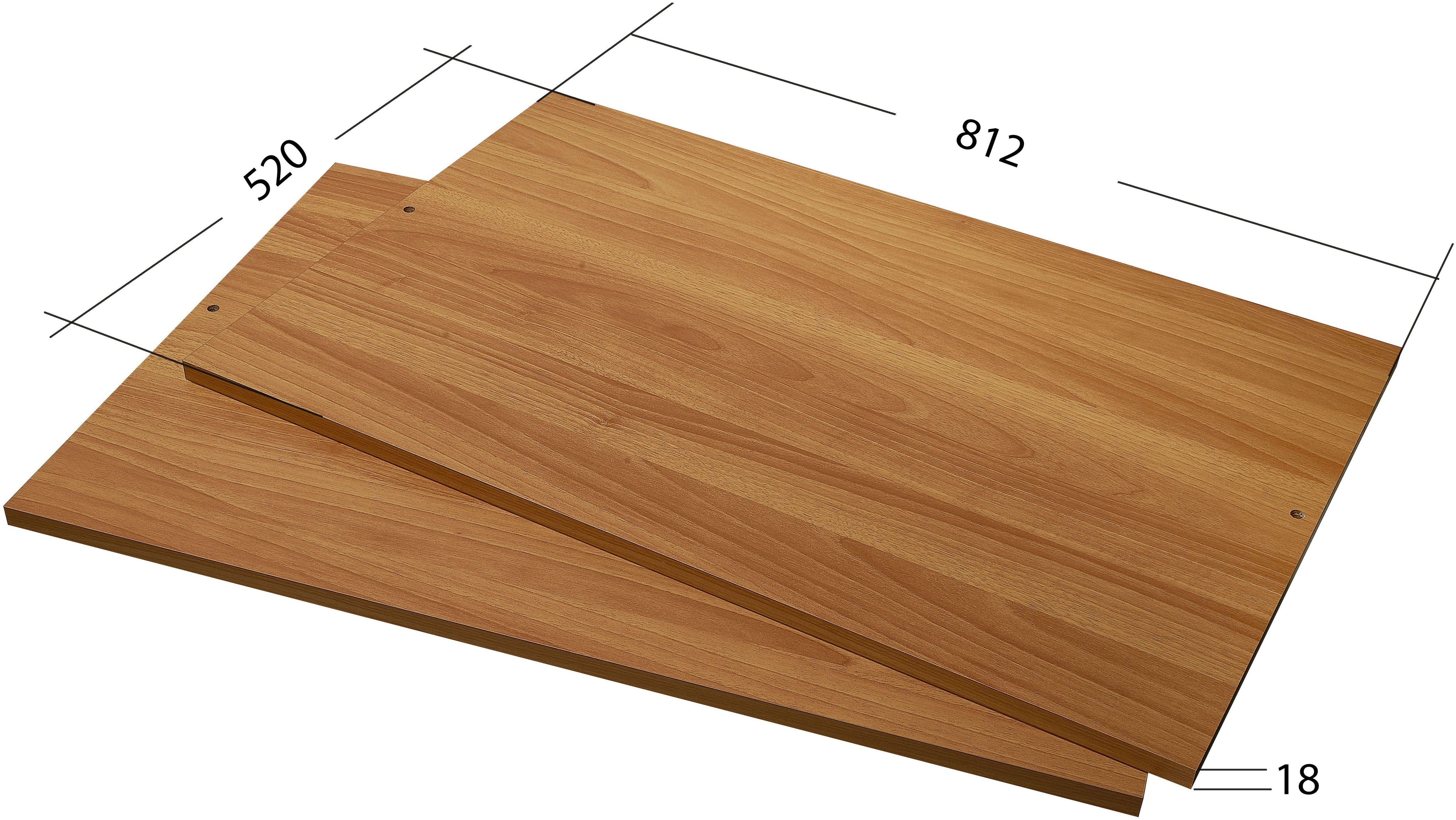 Home affaire Einlegeboden Greta, aus FSC-zertifiziertem Holzwerkstoff, Breite 81cm, im 2er Set, passende Ergänzung für den Kleiderschrank Greta