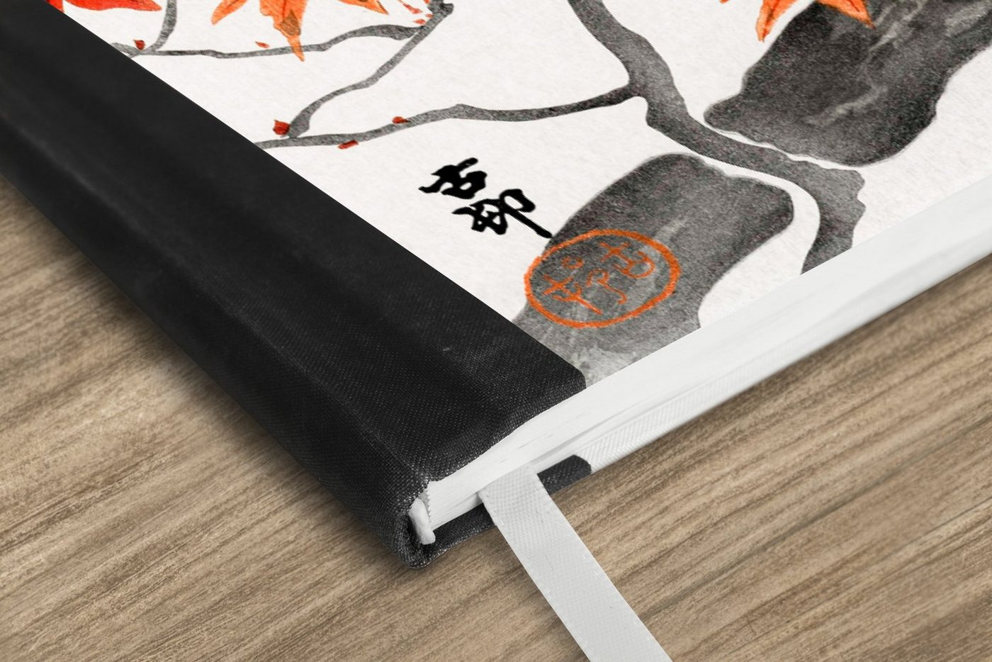 Thumbnail - MuchoWow Notizbuch Zweig - Vogel - Japanischer Ahorn - Skandinavisch, Notebook, Notizblock a5, Tagebuch, Journal Liniert