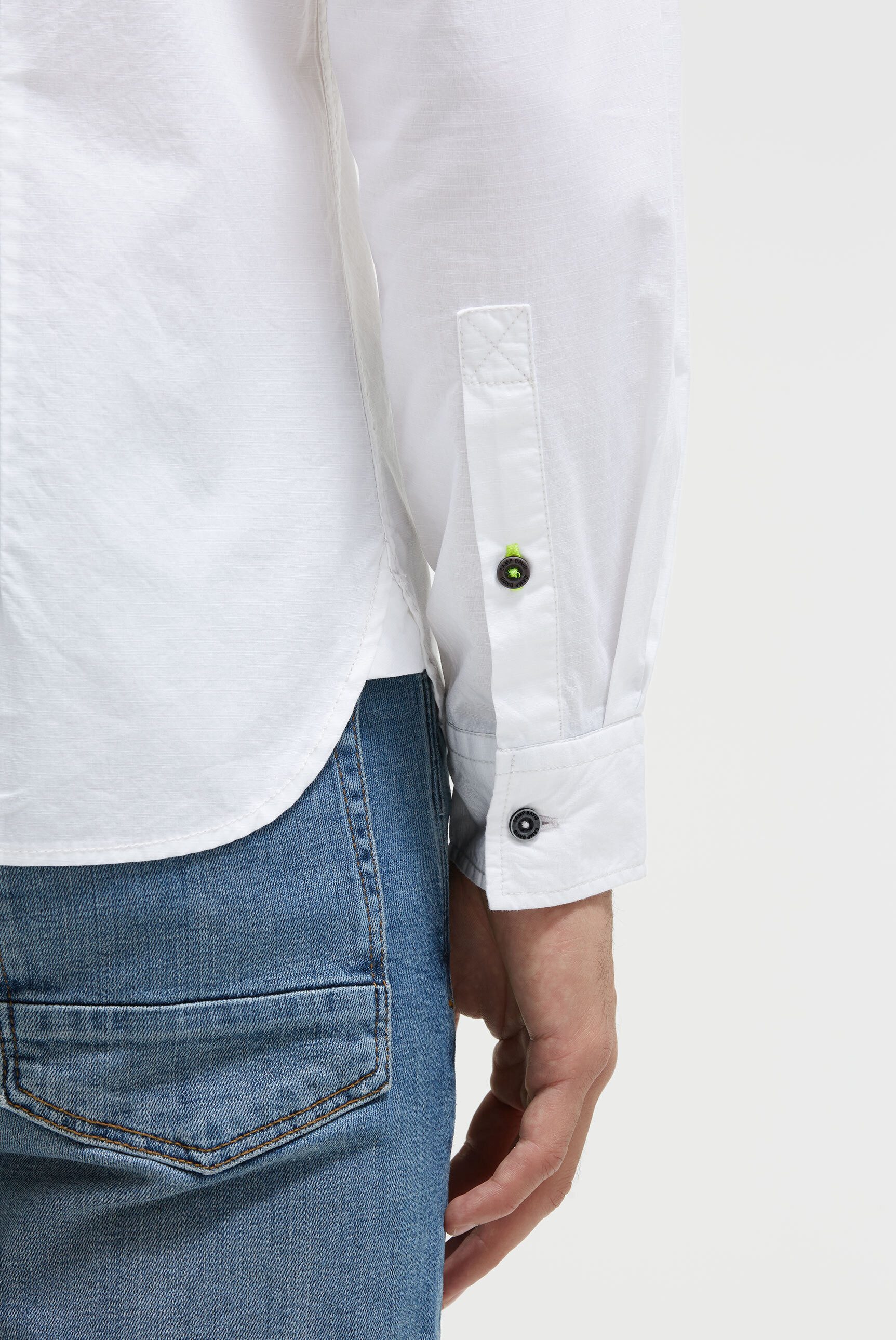 CAMP DAVID Langarmhemd aus Baumwolle