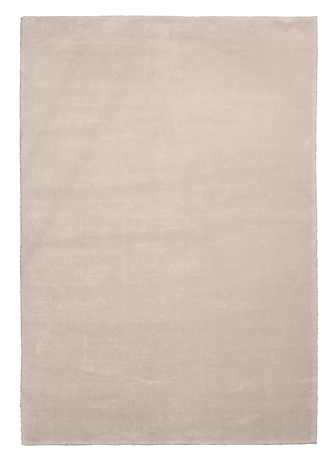 Teppich LOFT, Beige, 120 x 170 cm, Polyester, Uni, merinos, rechteckig, Höhe:  19 mm