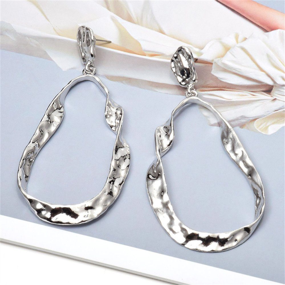 Dekorative Paar Ohrhänger Einzigartige Ohrringe, Gold/Silber Damen-Ohrringe, hohe Qualität