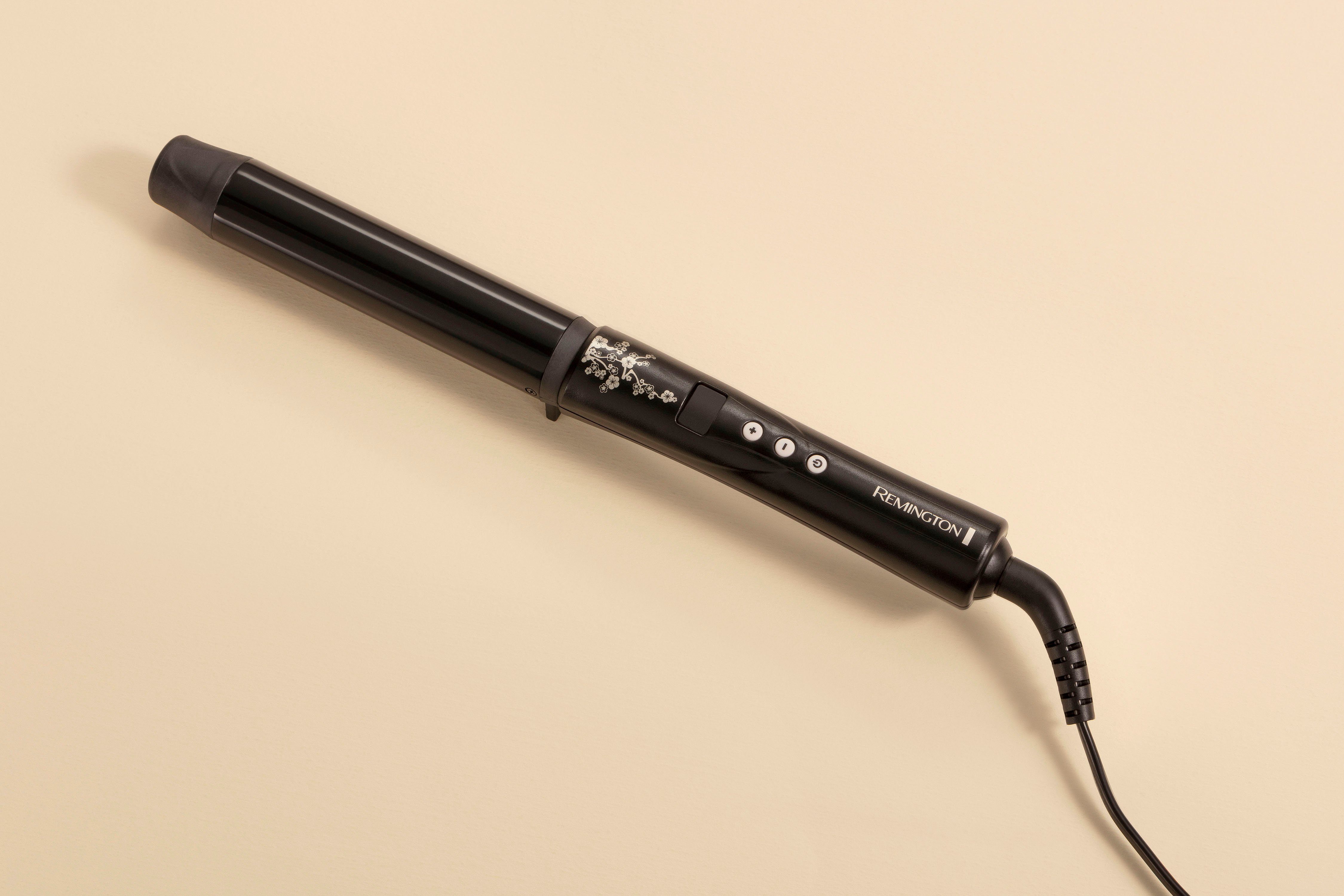 Remington Lockenstab Pearl Pro Curl (CI9532), Keramik-Beschichtung, 32 mm für große Locken, Keramikbeschichtung mit echten Perlen schwarz