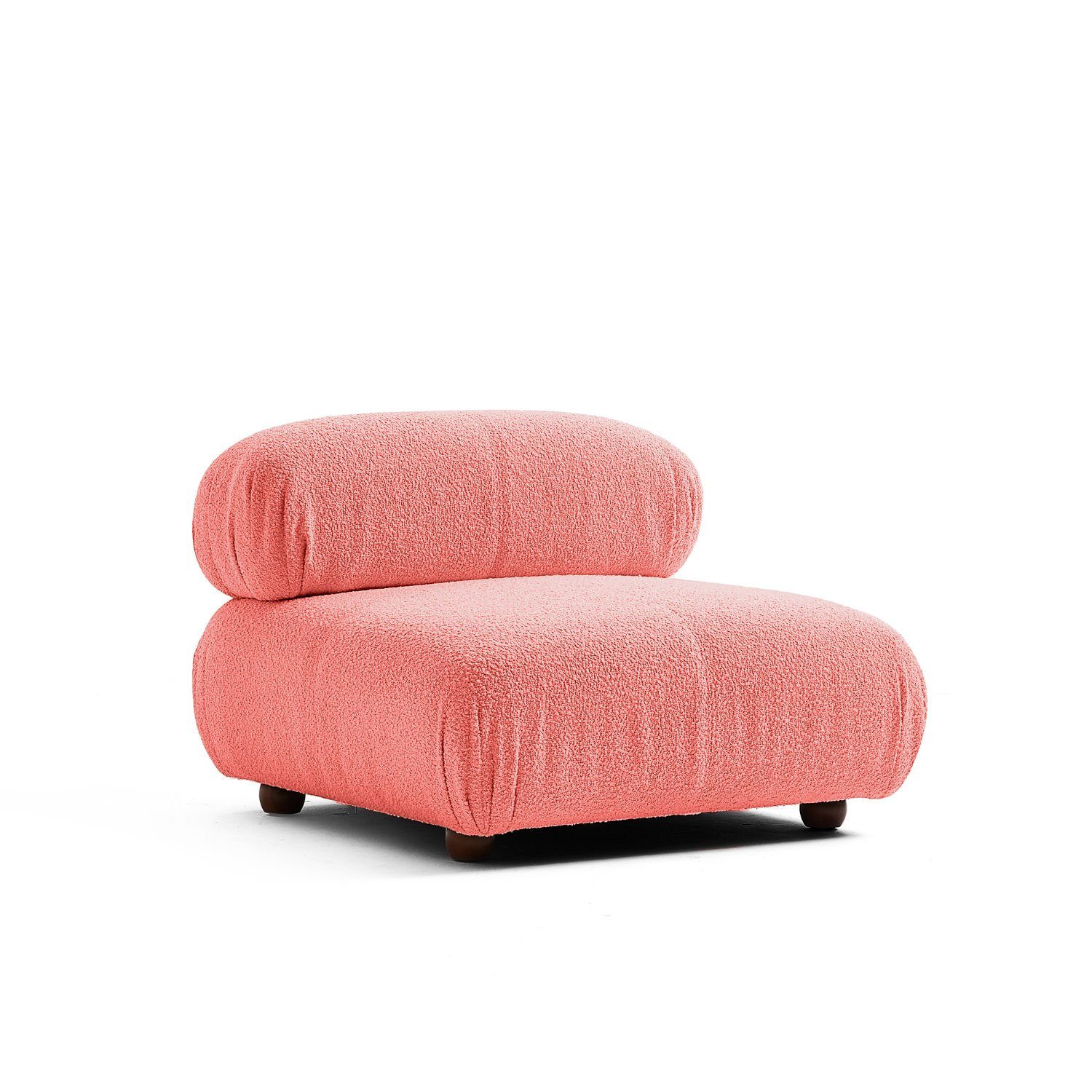 Touch me Sofa Knuffiges Sitzmöbel neueste Generation aus Komfortschaum Hellrot-Lieferung und Aufbau im Preis enthalten!