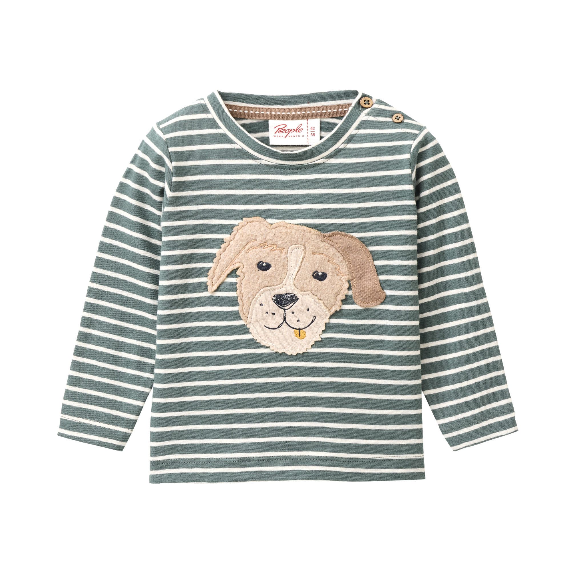People Wear Organic Langarmshirt mit Motiv GOTS zertifiziert