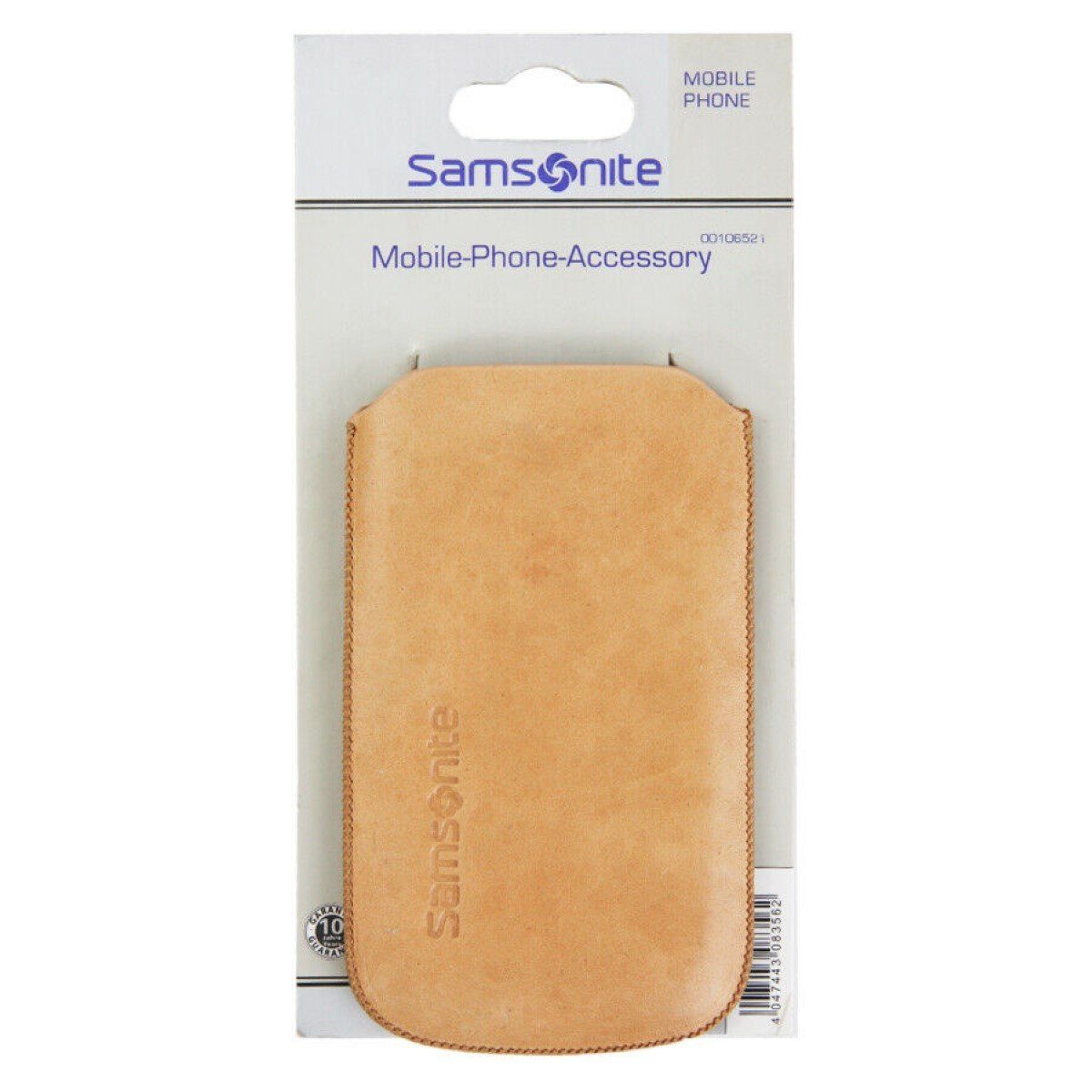 Samsonite Handyhülle Leder Universal Pouch Tasche Toledo Beige M, hochwertige Schutz-Hülle Etui für klassisches Handy MP3-Player