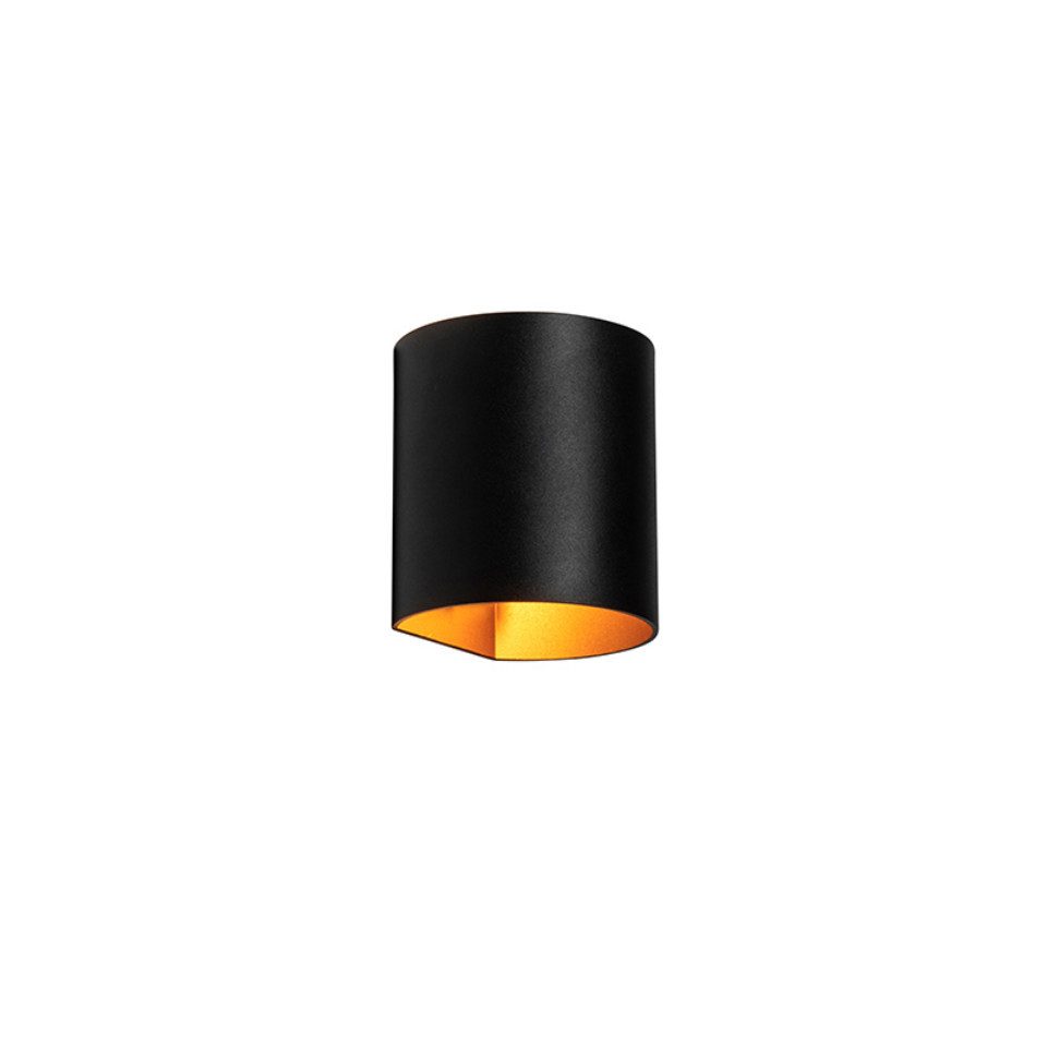 Qazqa Wandleuchte Sabbio, ohne Leuchtmittel, Warmweiß, QAZQA Wand­leuchte, g9, Gold, Aluminium, Modern