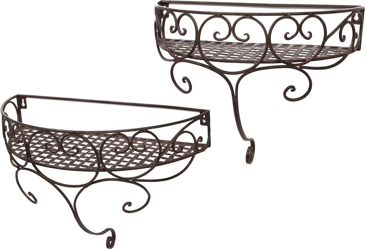Ambiente Haus Deko-Wandregal Wandregal-Set - antikbraun, günstig online kaufen