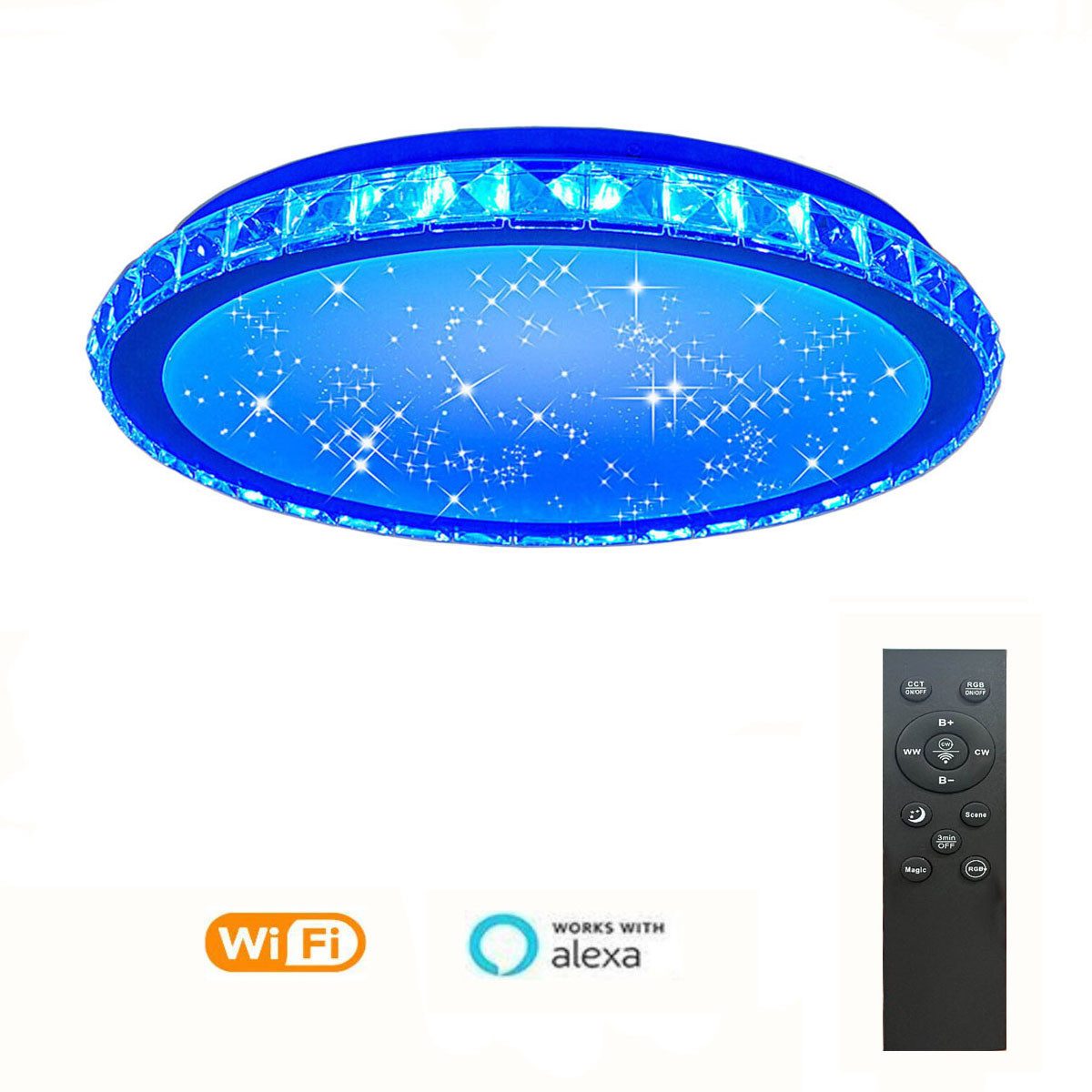oyajia Deckenleuchte 36W RGB LED Deckenleuchte günstig online kaufen