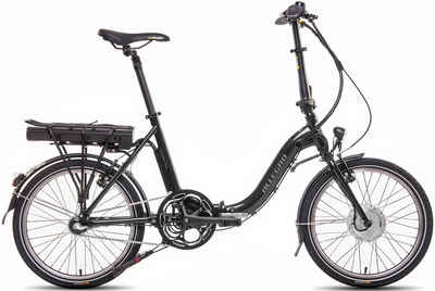 ALLEGRO E-Bike »Compact 3 Plus 374 Black«, 3 Gang Shimano, Nabenschaltung, Frontmotor 250 W