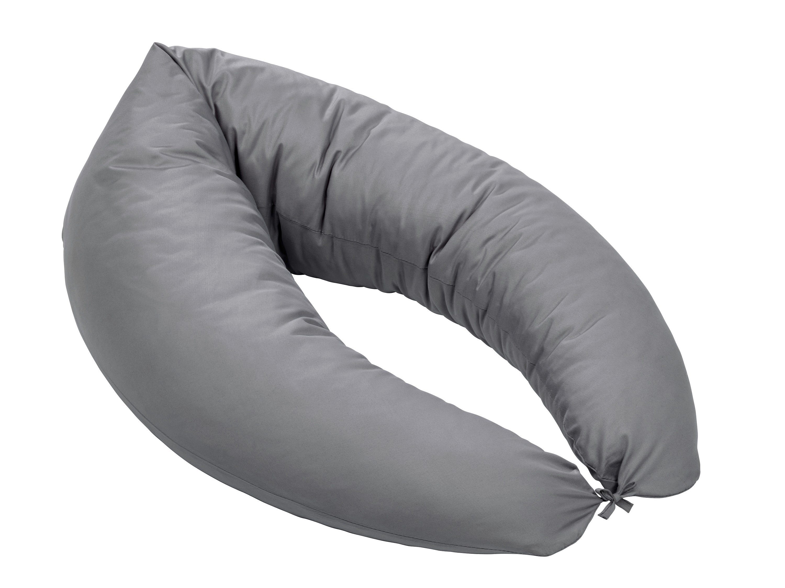 XDREAM Stillkissen Schwangerschaftskissen, Lagerungskissen, mit weichem Microfaserbezug, 1-tlg., XXL Stillkissen, Seitenschläferkissen mit Bändern zum Knoten, 190 cm