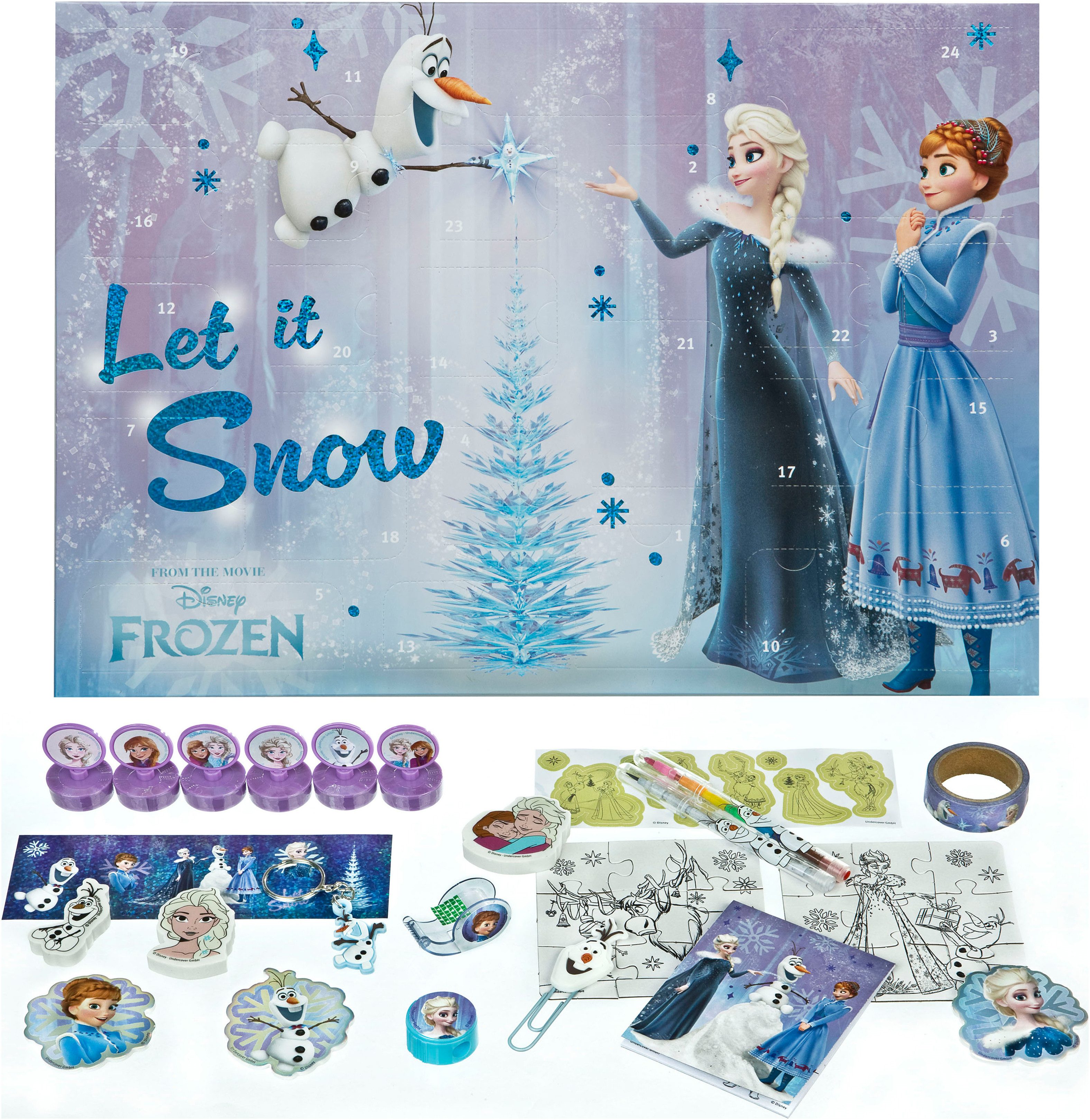UNDERCOVER Spielzeug-Adventskalender Frozen (24-tlg) günstig online kaufen