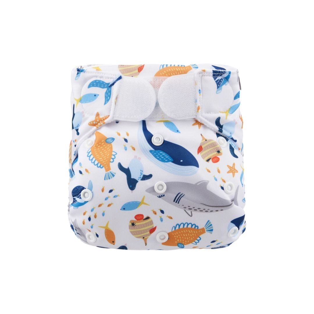 suebidou Schwimmwindel Badewindel mit Klettverschluss 0-3 Jahre Onesize verschiedene Motive wächst mit