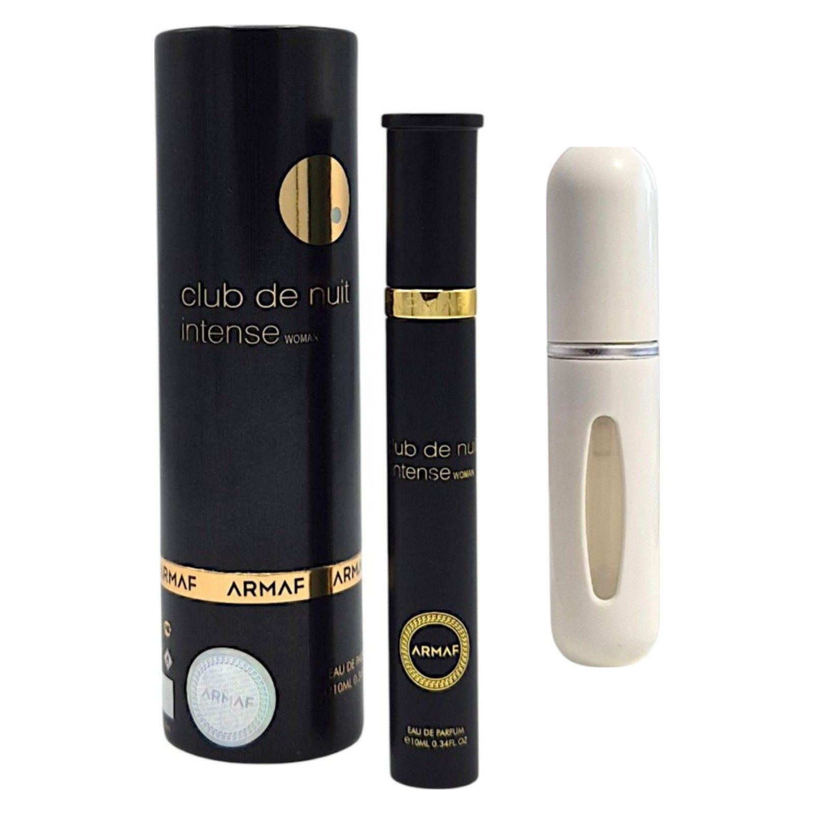 armaf Duft-Set Club De Nuit Intense Women EDP – + Parfümzerstäuber (leer)