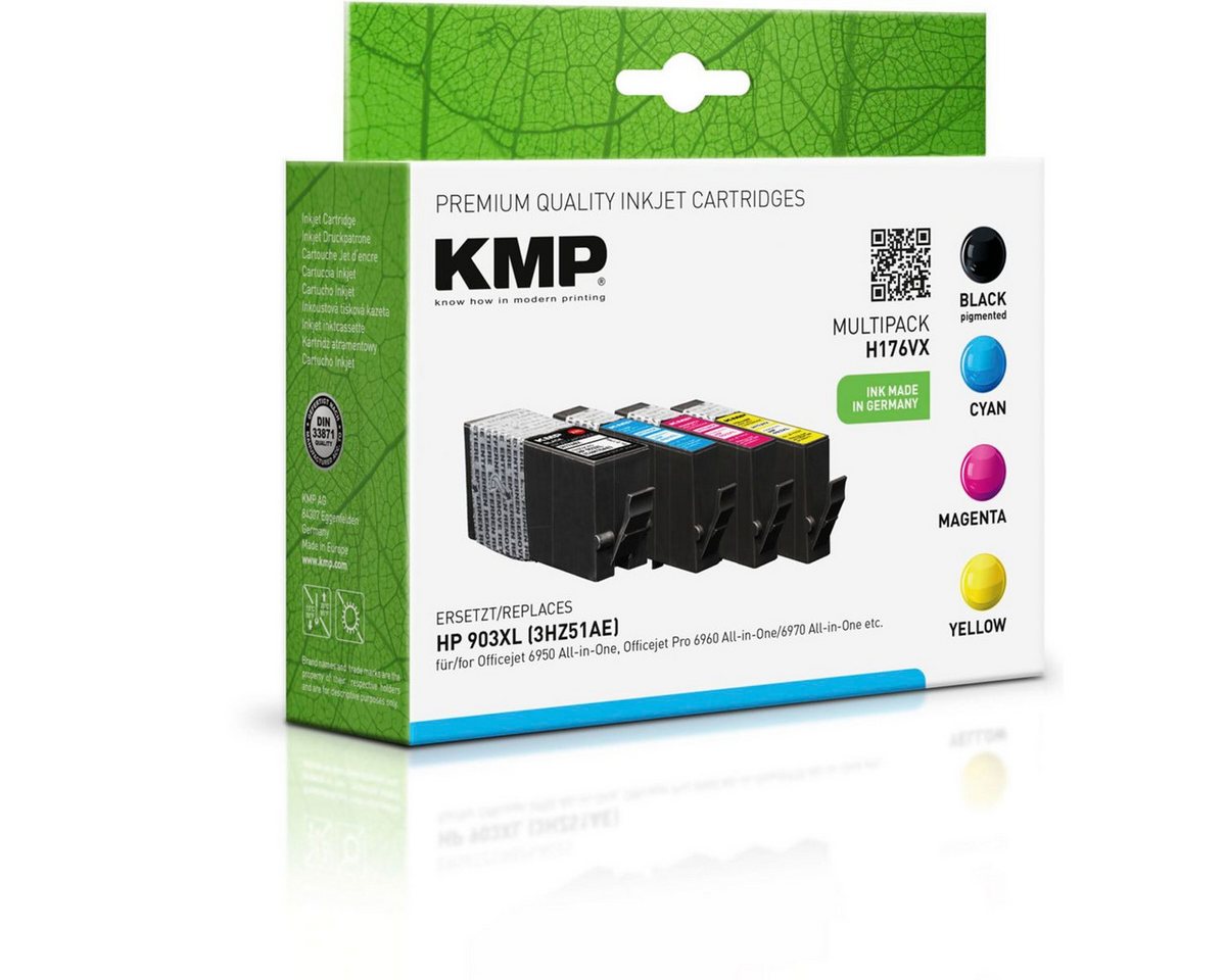 Thumbnail - KMP H176VX Vorteilspack BK/C/M/Y kompatibel mit HP Tintenpatrone