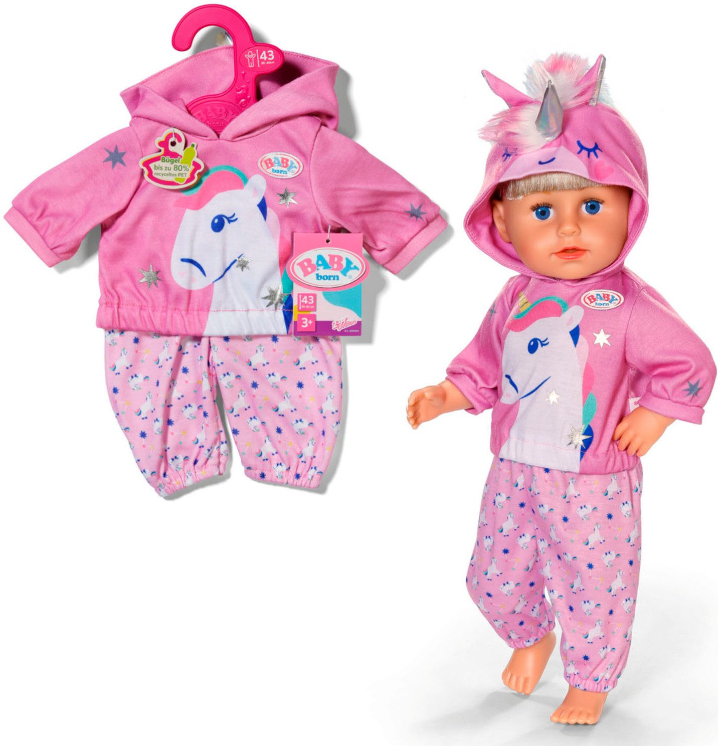 Baby Born Puppenkleidung Einhorn Outfit 43 cm (Set) günstig online kaufen