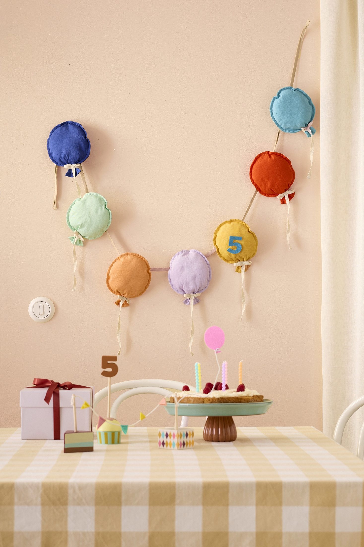 Kids Concept Wimpelkette Kids Concept Girlande Ballons - 300x4x18cm – Bild 3 von 5