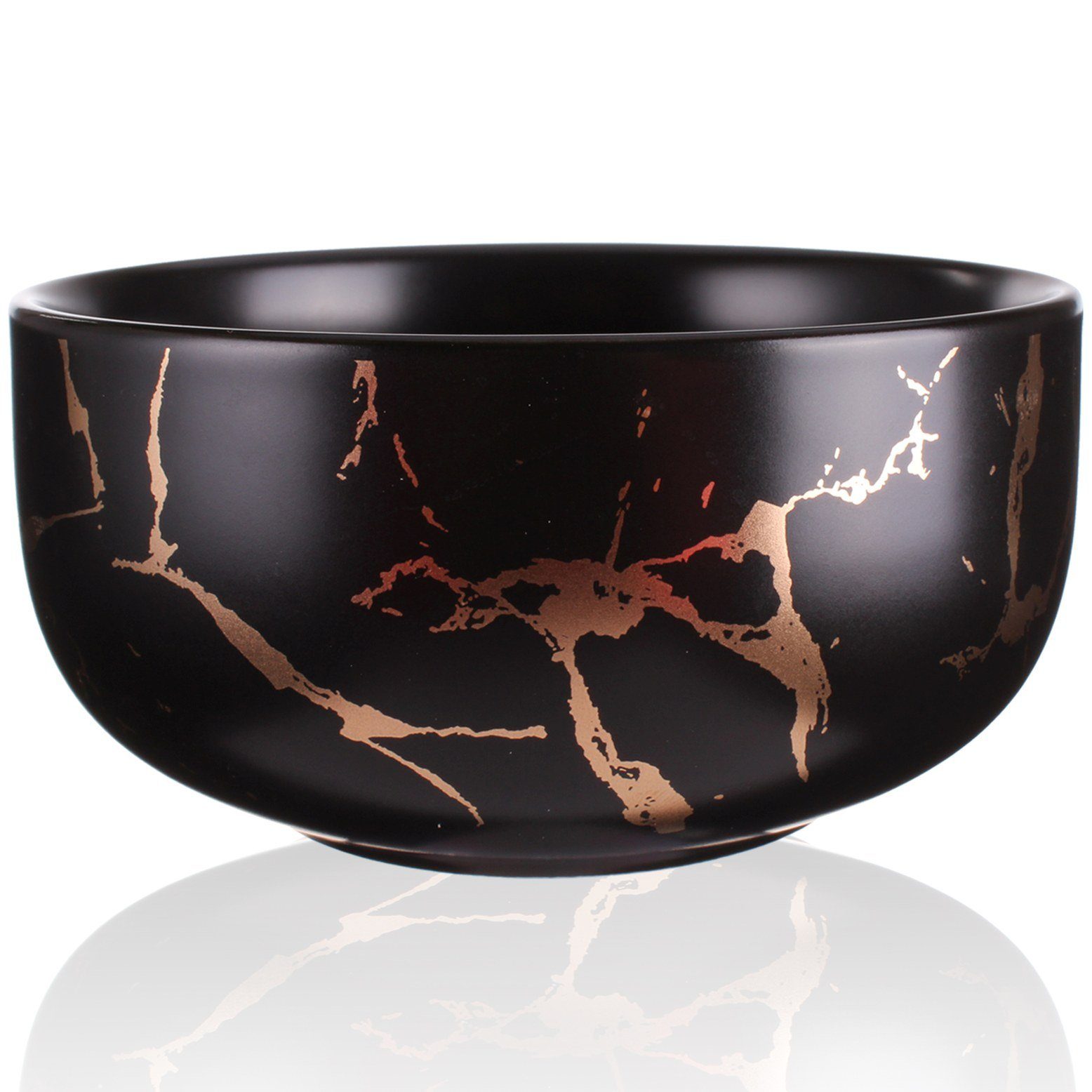 Goodwei Teeservice Matcha-Set "Black Marmor" 80 mit Chasentate (4-tlg), 1 Personen, Keramik, handgearbeitet